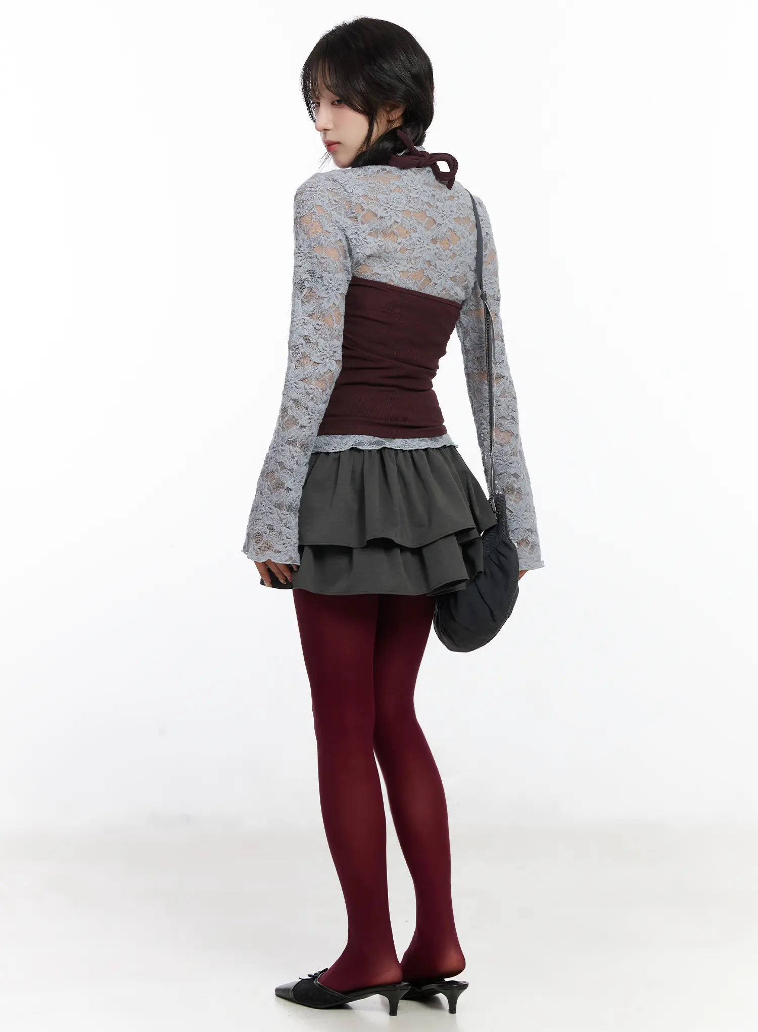 Chic Ruffled Layered Mini Skirt CJ526 - Image 6