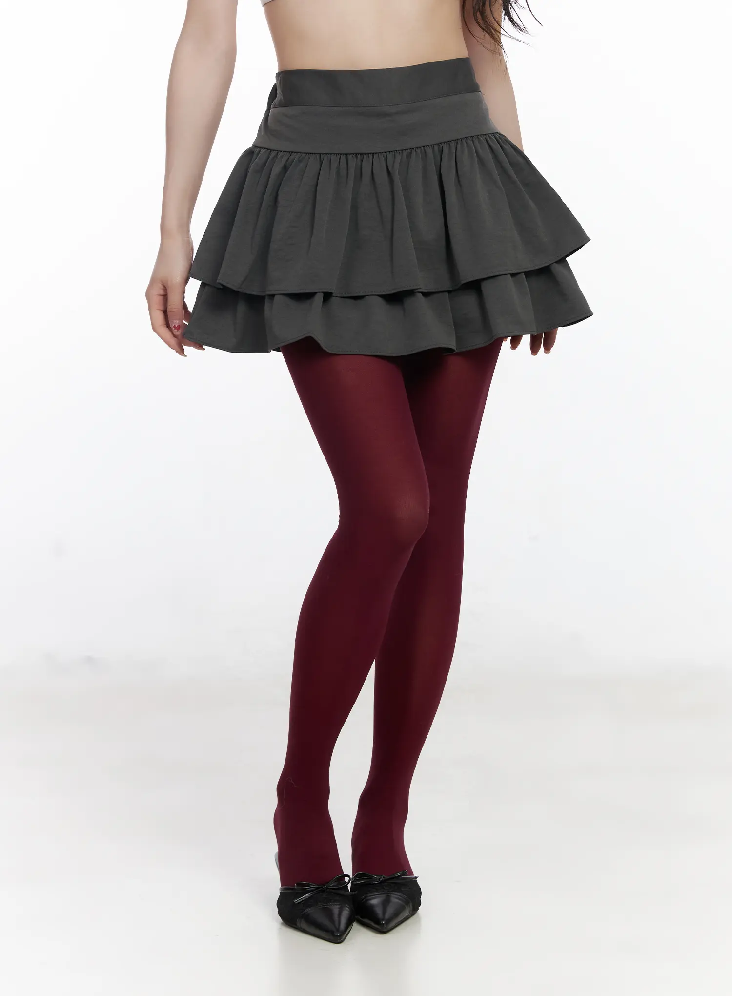 Chic Ruffled Layered Mini Skirt CJ526 - Image 8