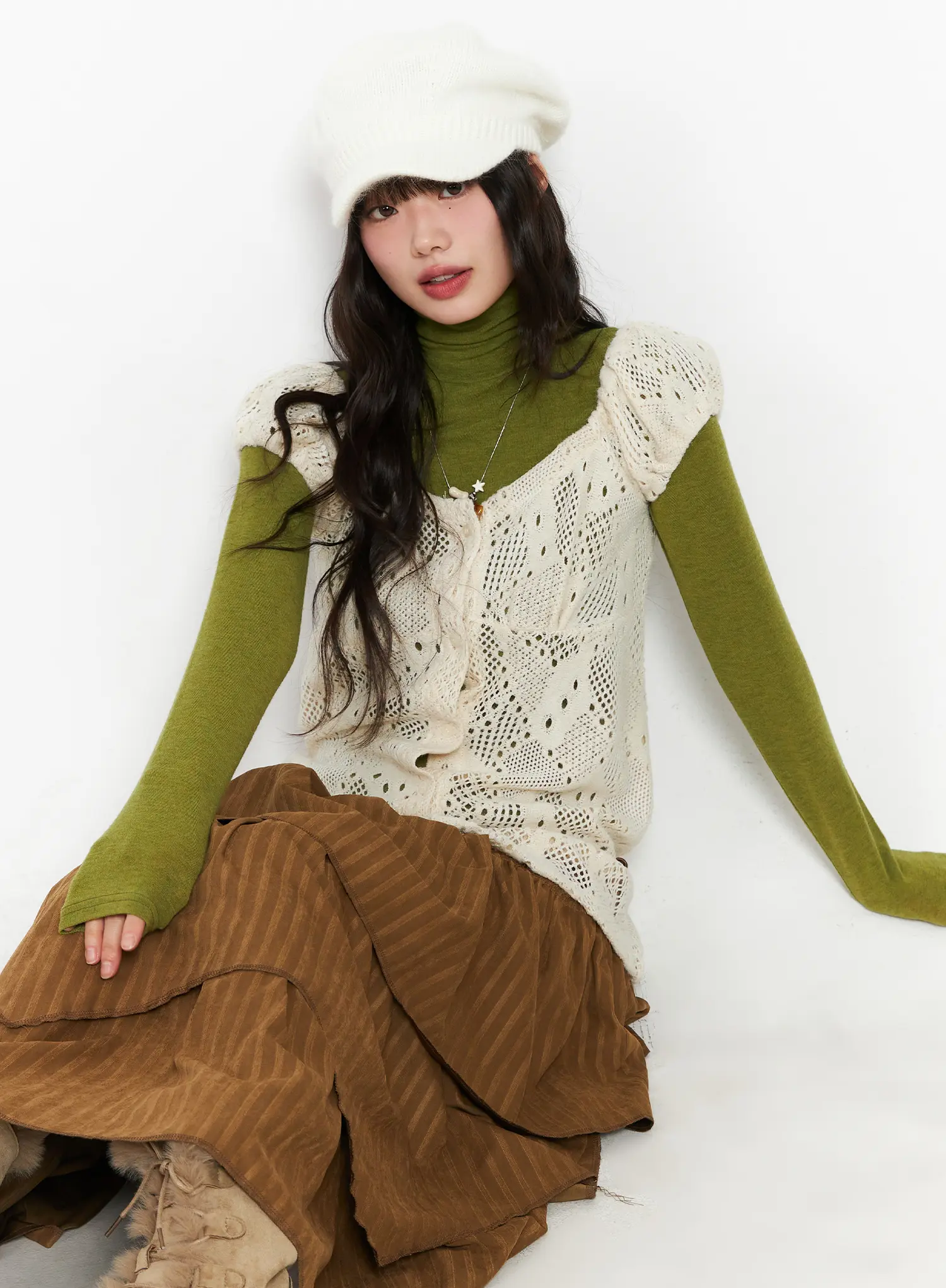 Chic Two-Way Knit Blouse CD531