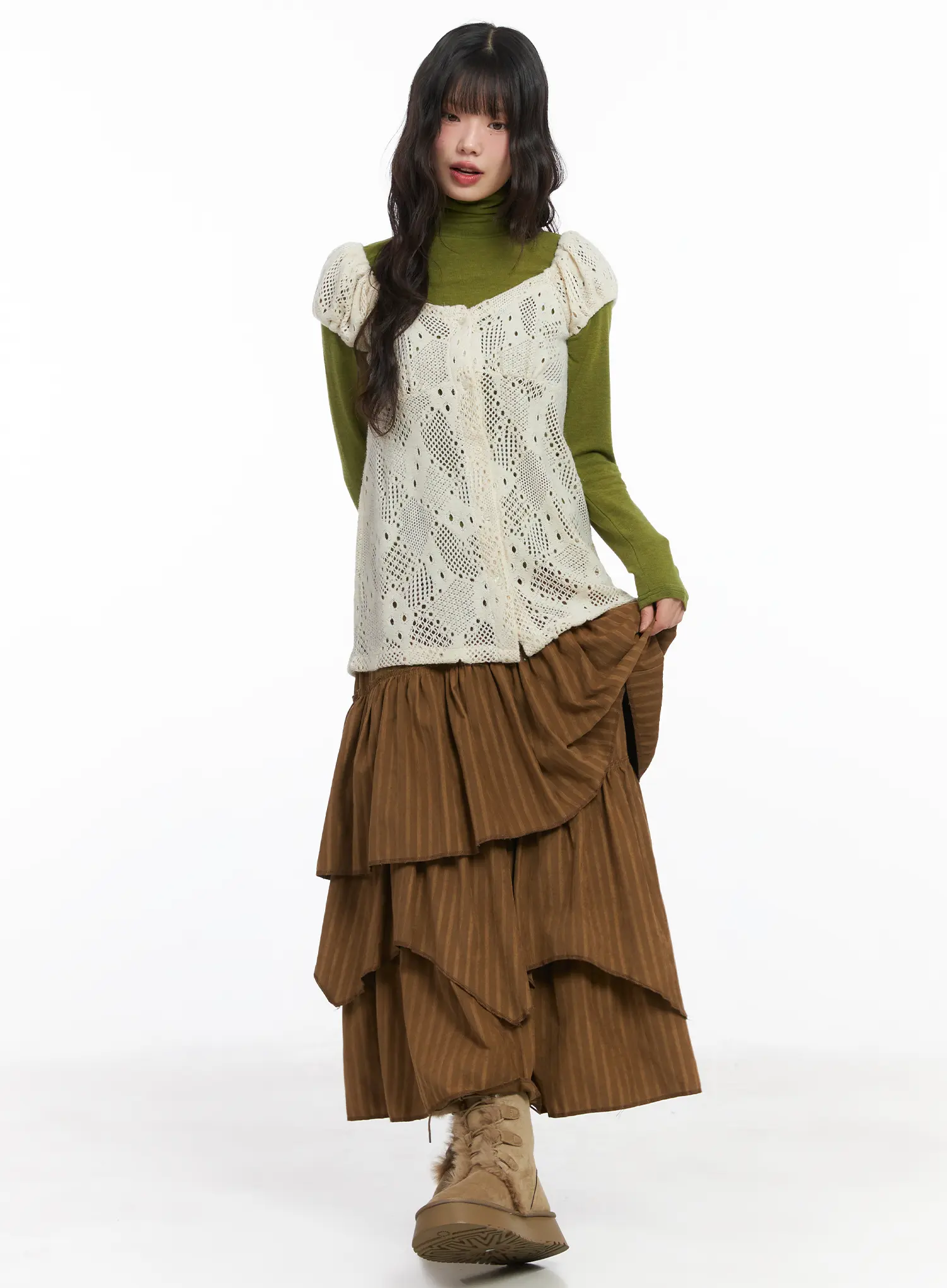 Chic Two-Way Knit Blouse CD531 - Image 10