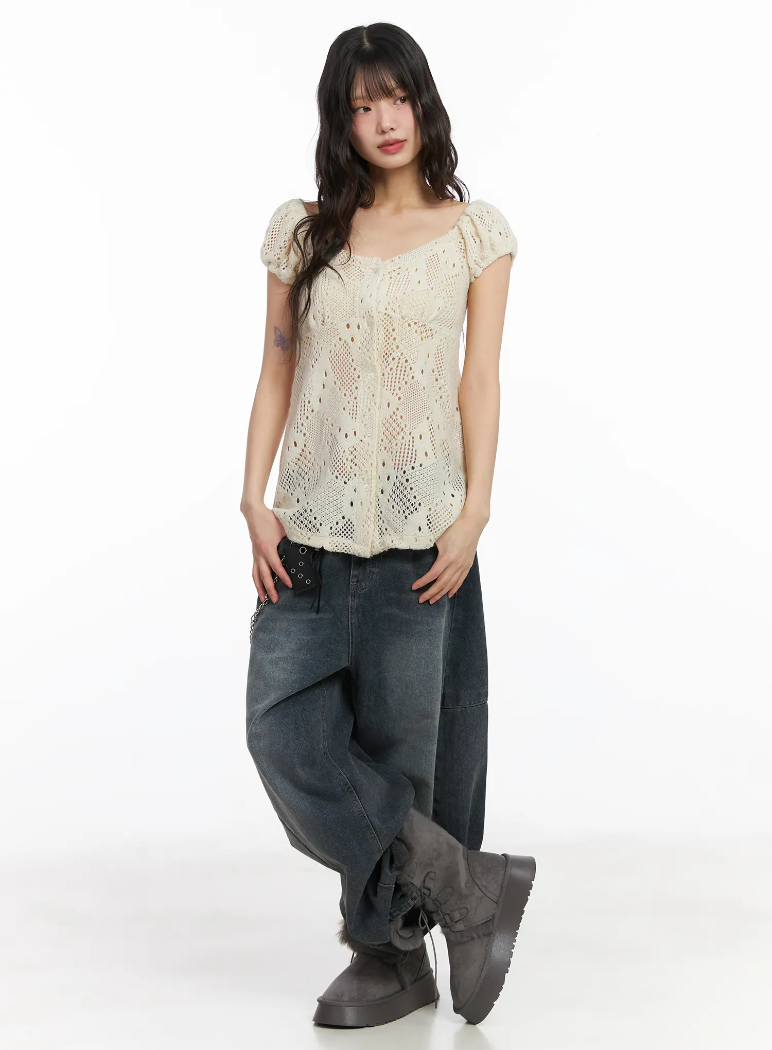 Chic Two-Way Knit Blouse CD531 - Image 11