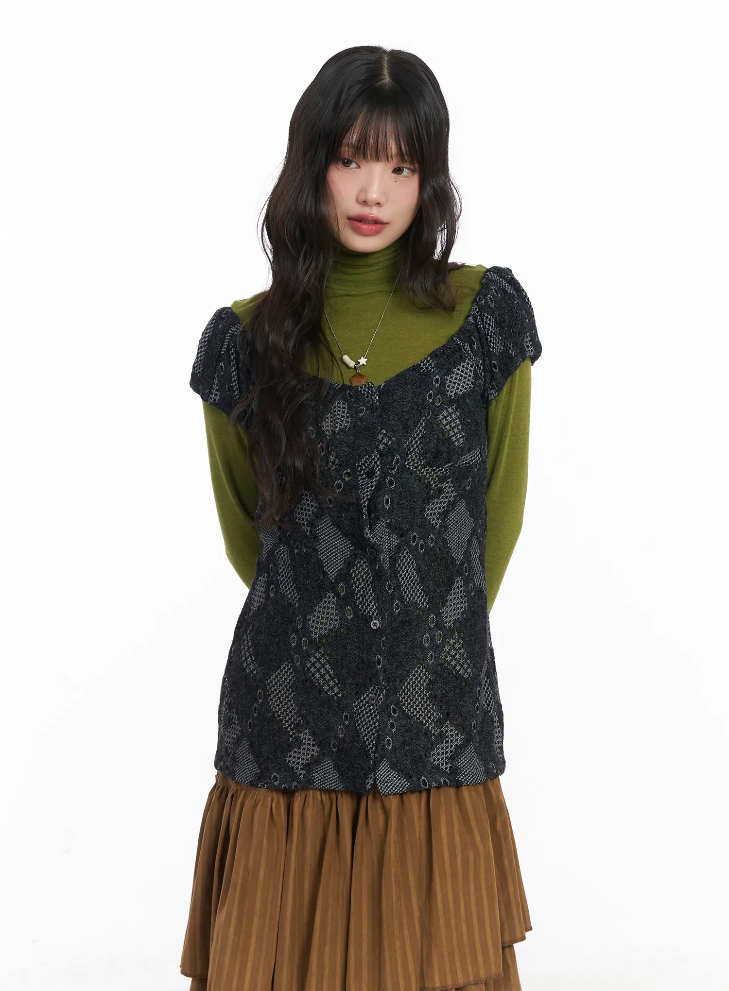 Chic Two-Way Knit Blouse CD531 - Image 12