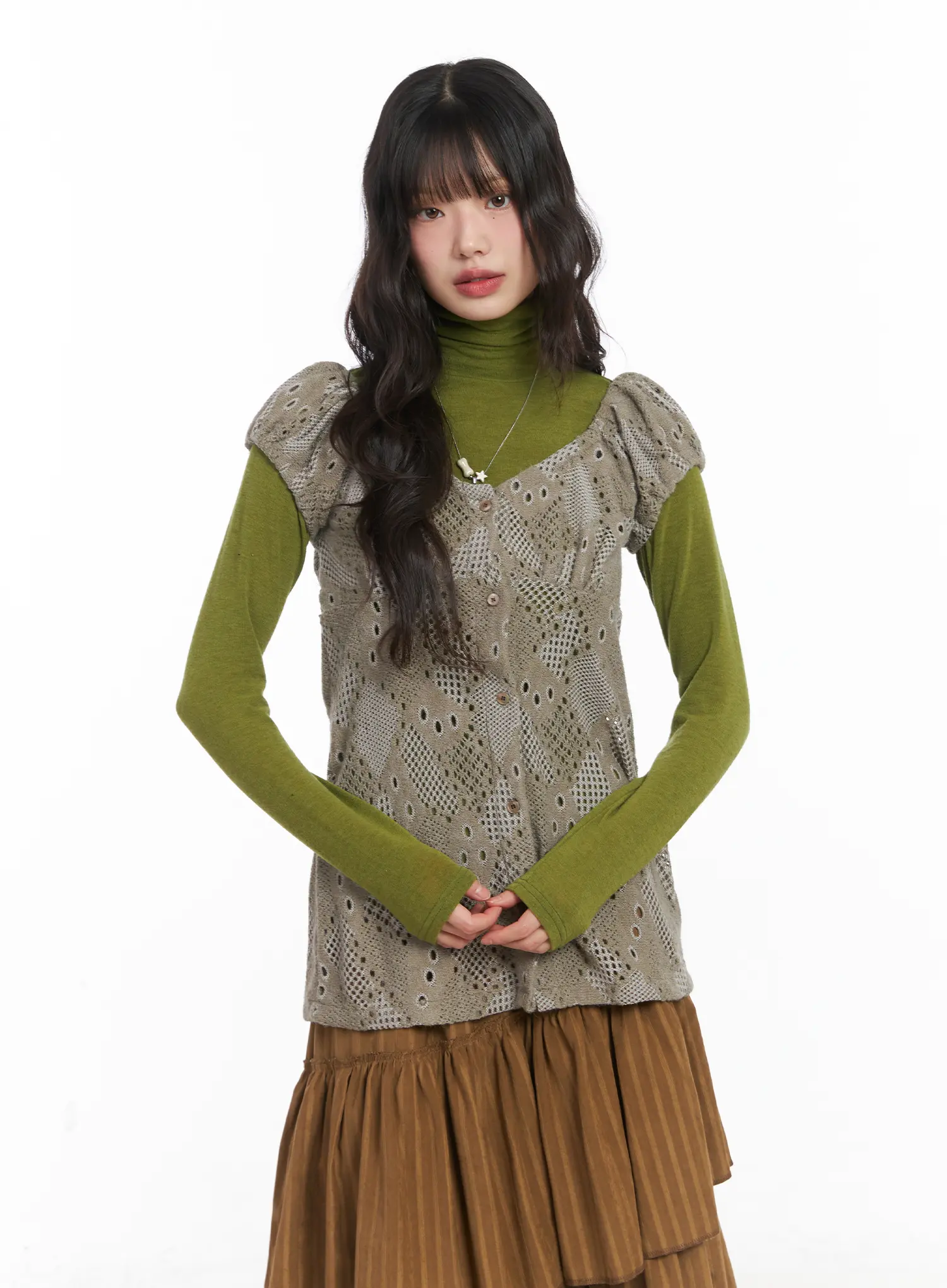 Chic Two-Way Knit Blouse CD531 - Image 13