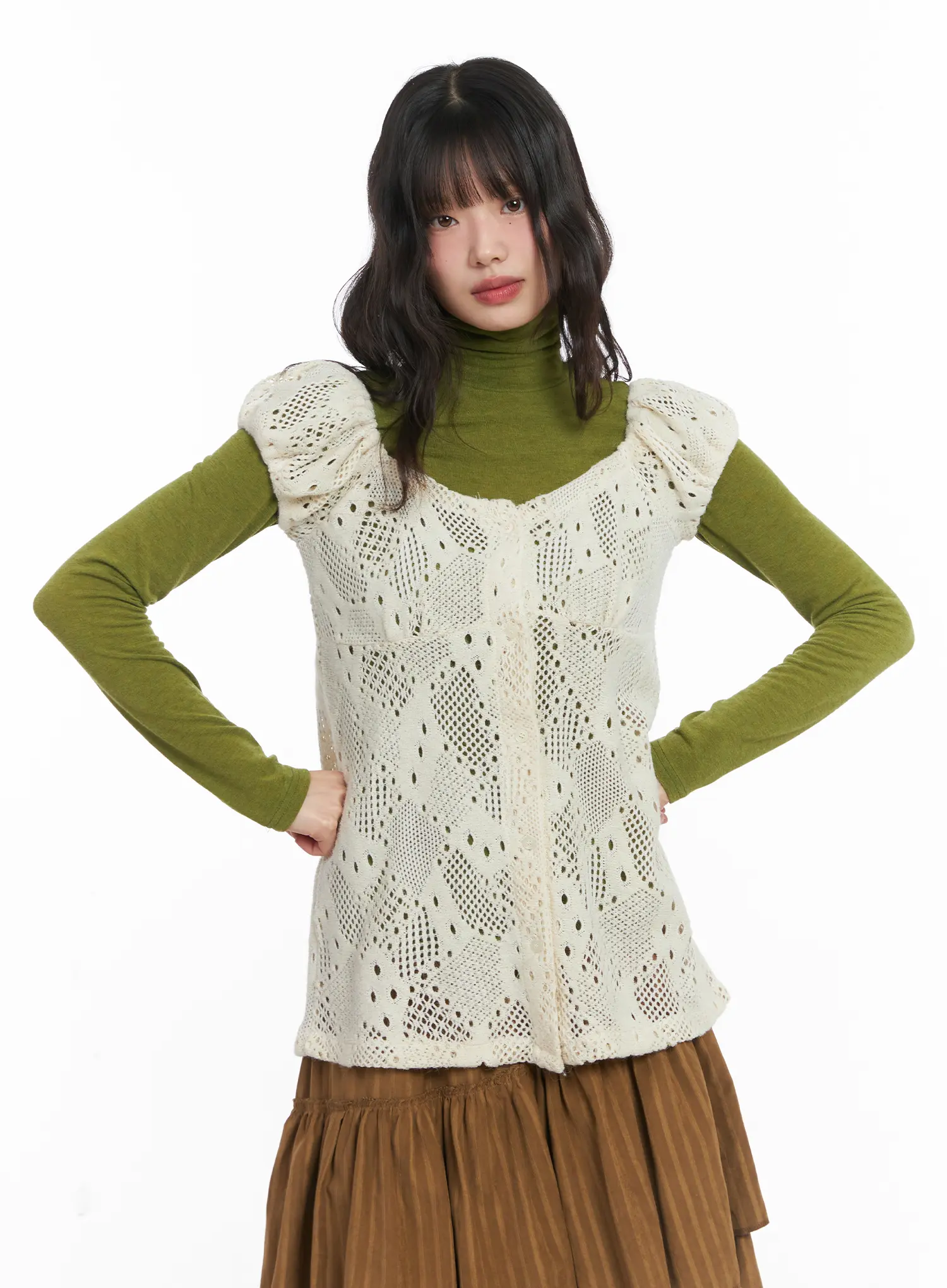 Chic Two-Way Knit Blouse CD531 - Image 6