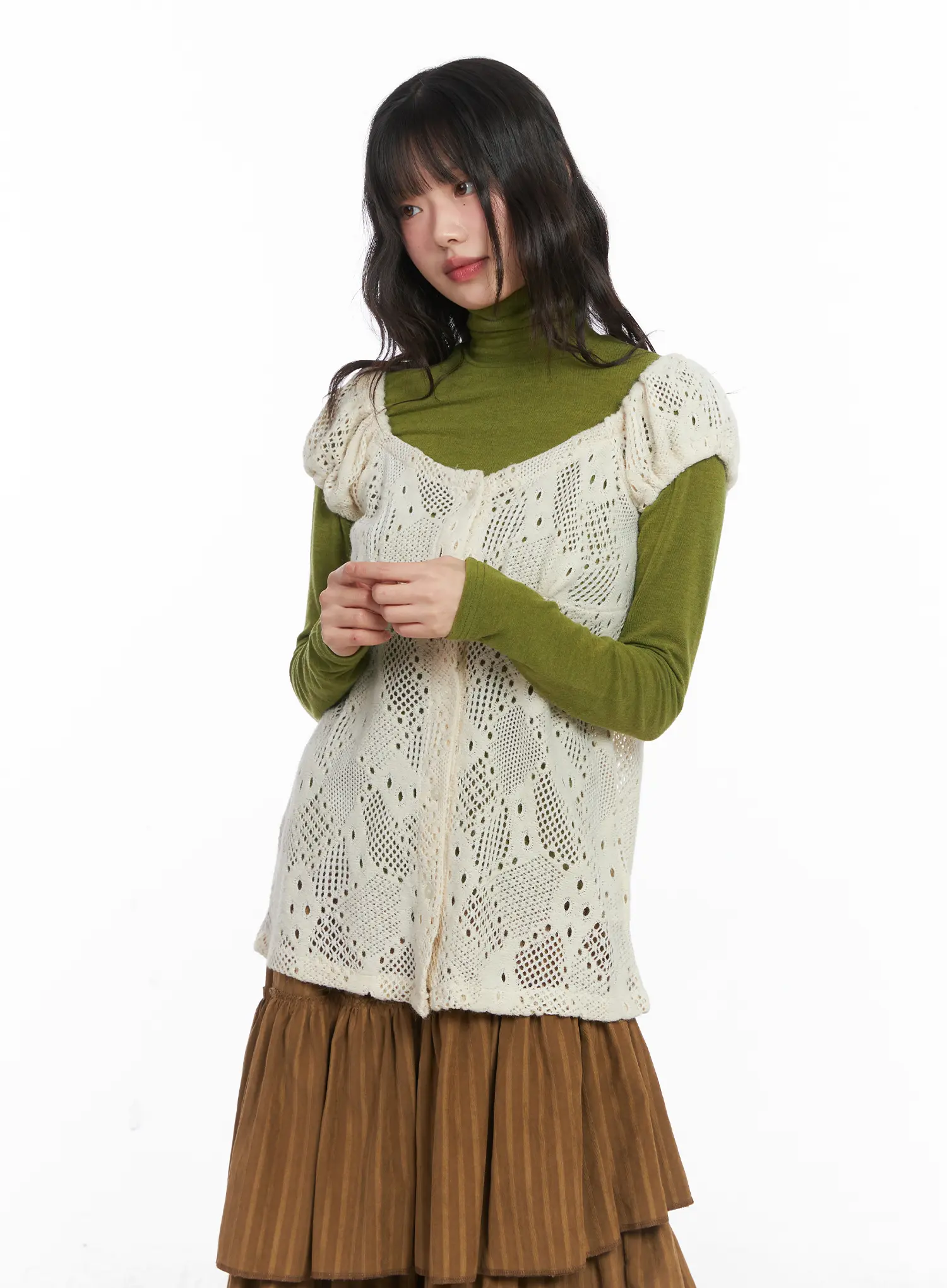 Chic Two-Way Knit Blouse CD531 - Image 7