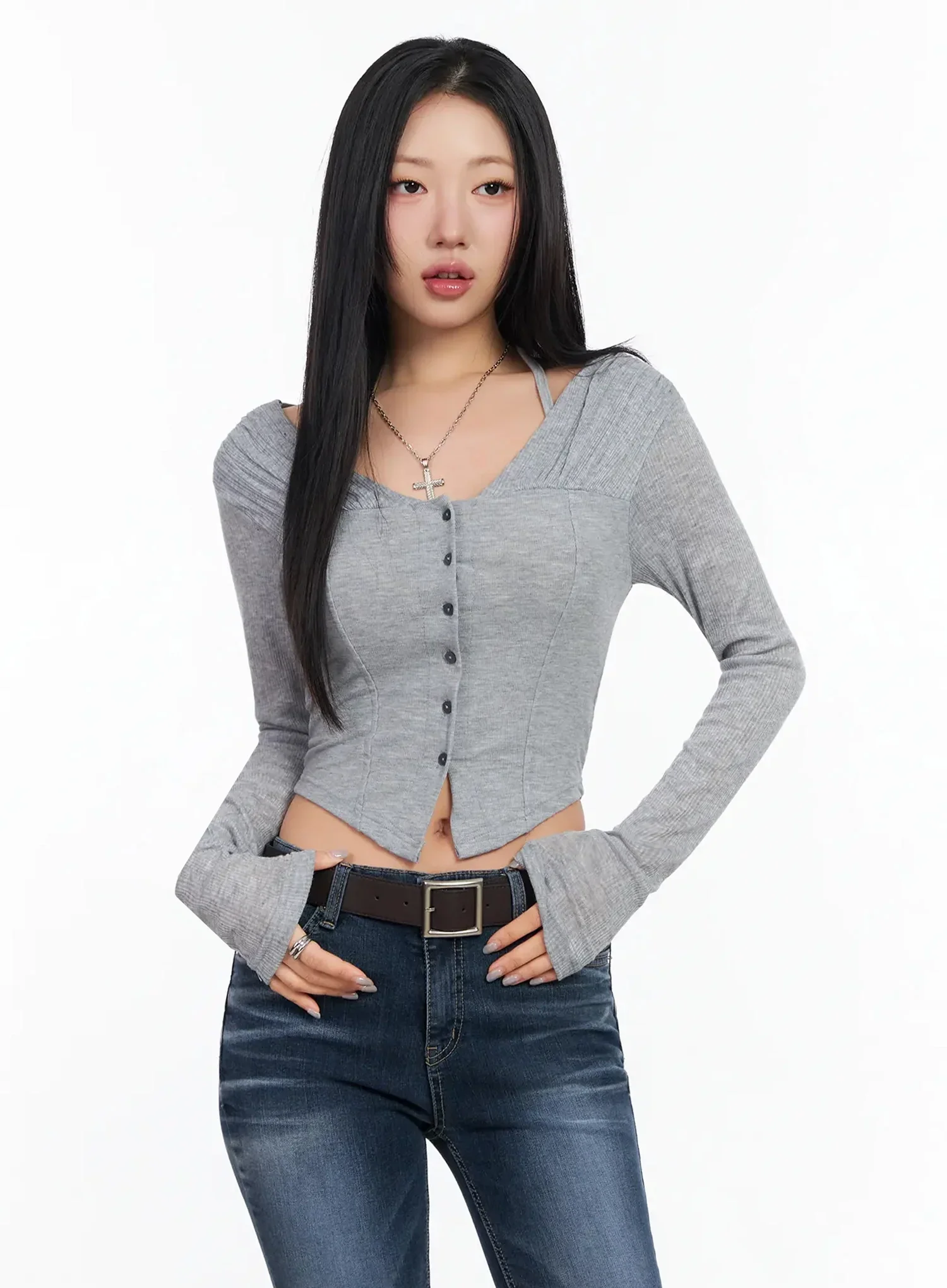 Chic Wavy Ribbed Cardigan CA513 - Image 13