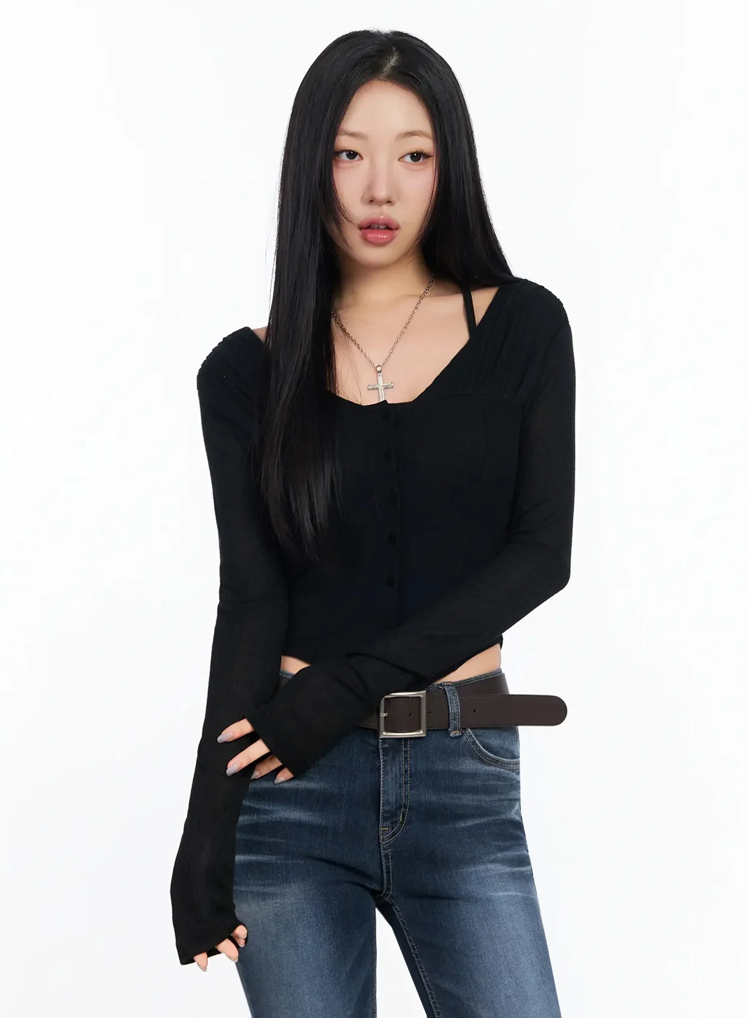 Chic Wavy Ribbed Cardigan CA513 - Image 2