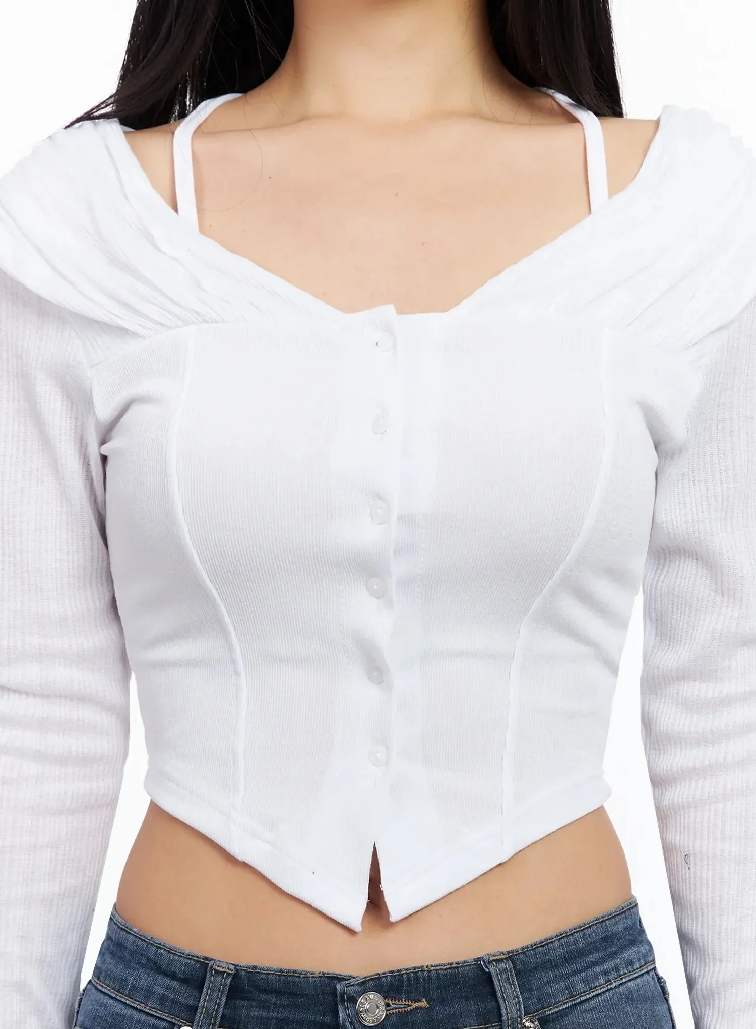 Chic Wavy Ribbed Cardigan CA513 - Image 4