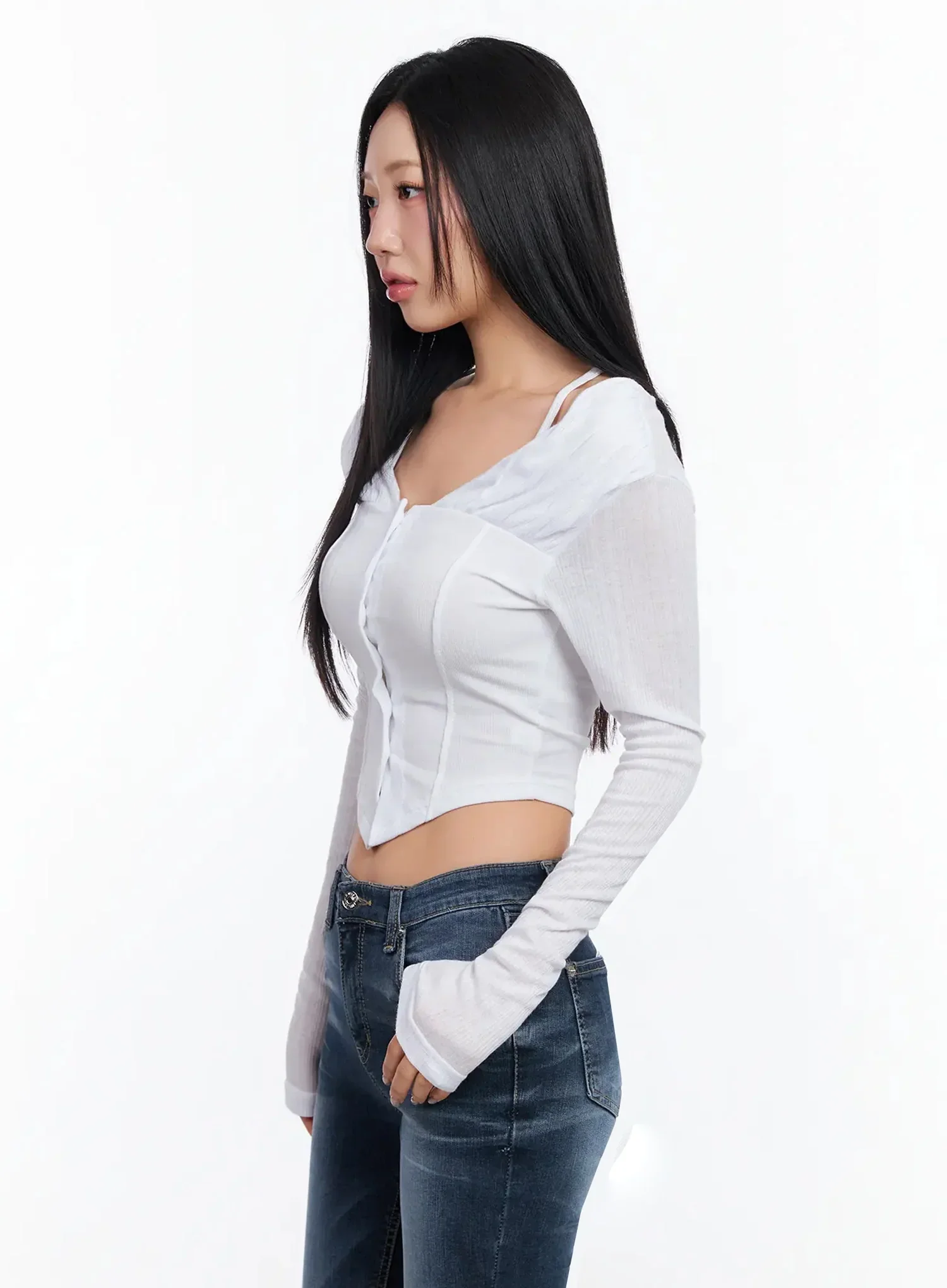 Chic Wavy Ribbed Cardigan CA513 - Image 8