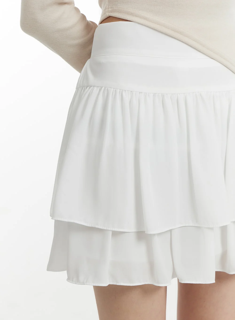 Chiffon Ruffled Mini Skirt IM406 - Image 6