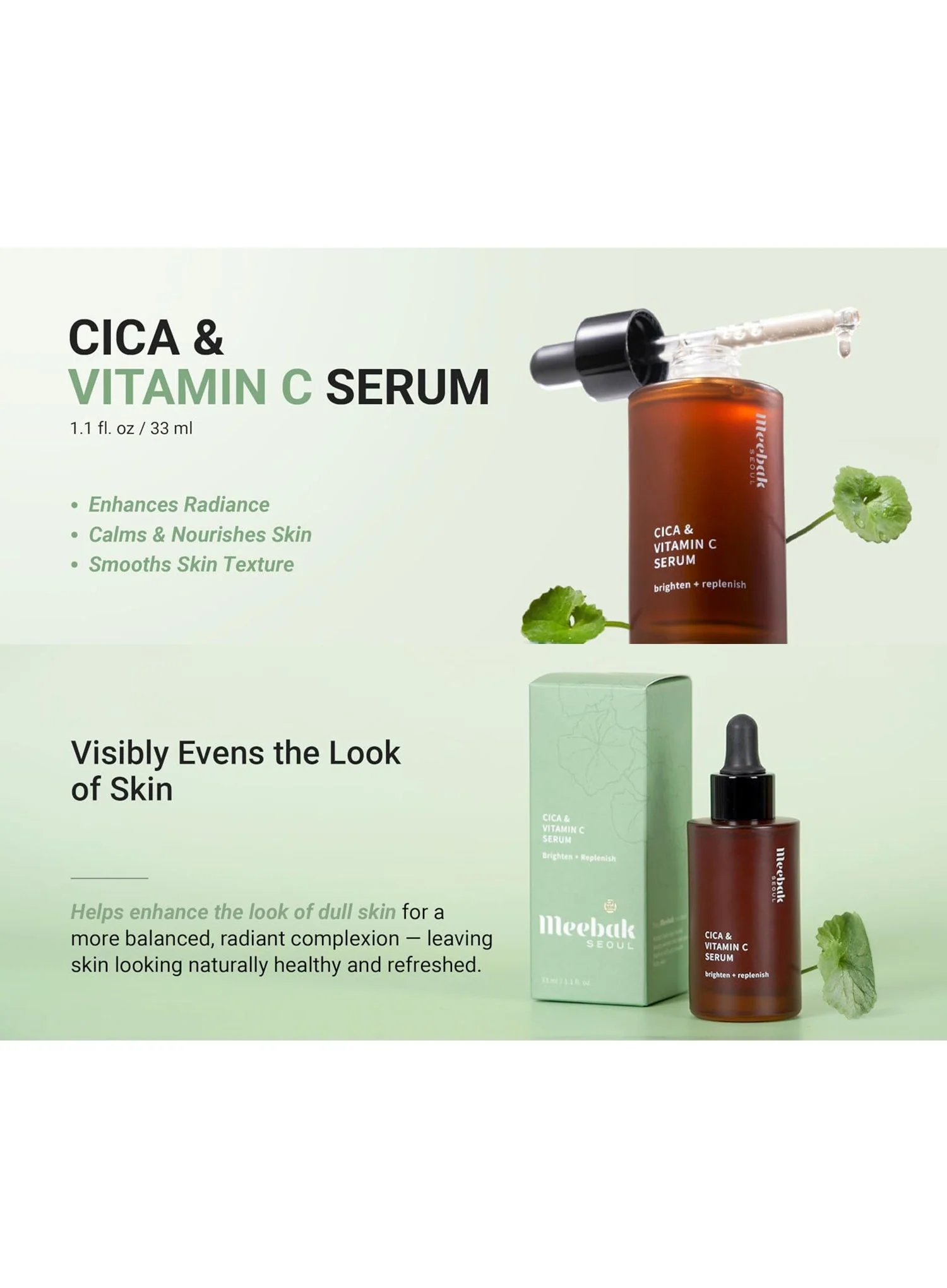 Cica & Vitamin C Serum (33ml) - Image 3