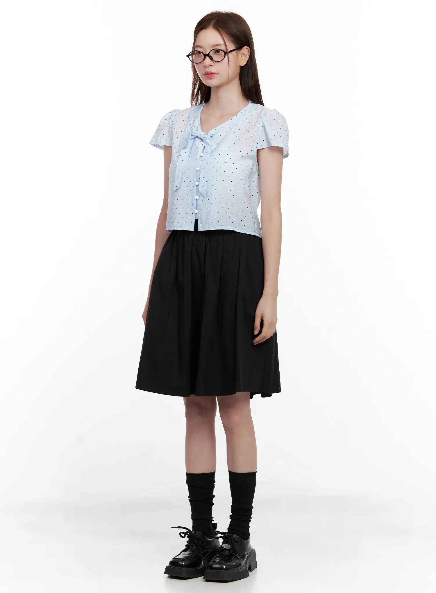 Classic Black Midi Skirt CL502 - Image 3