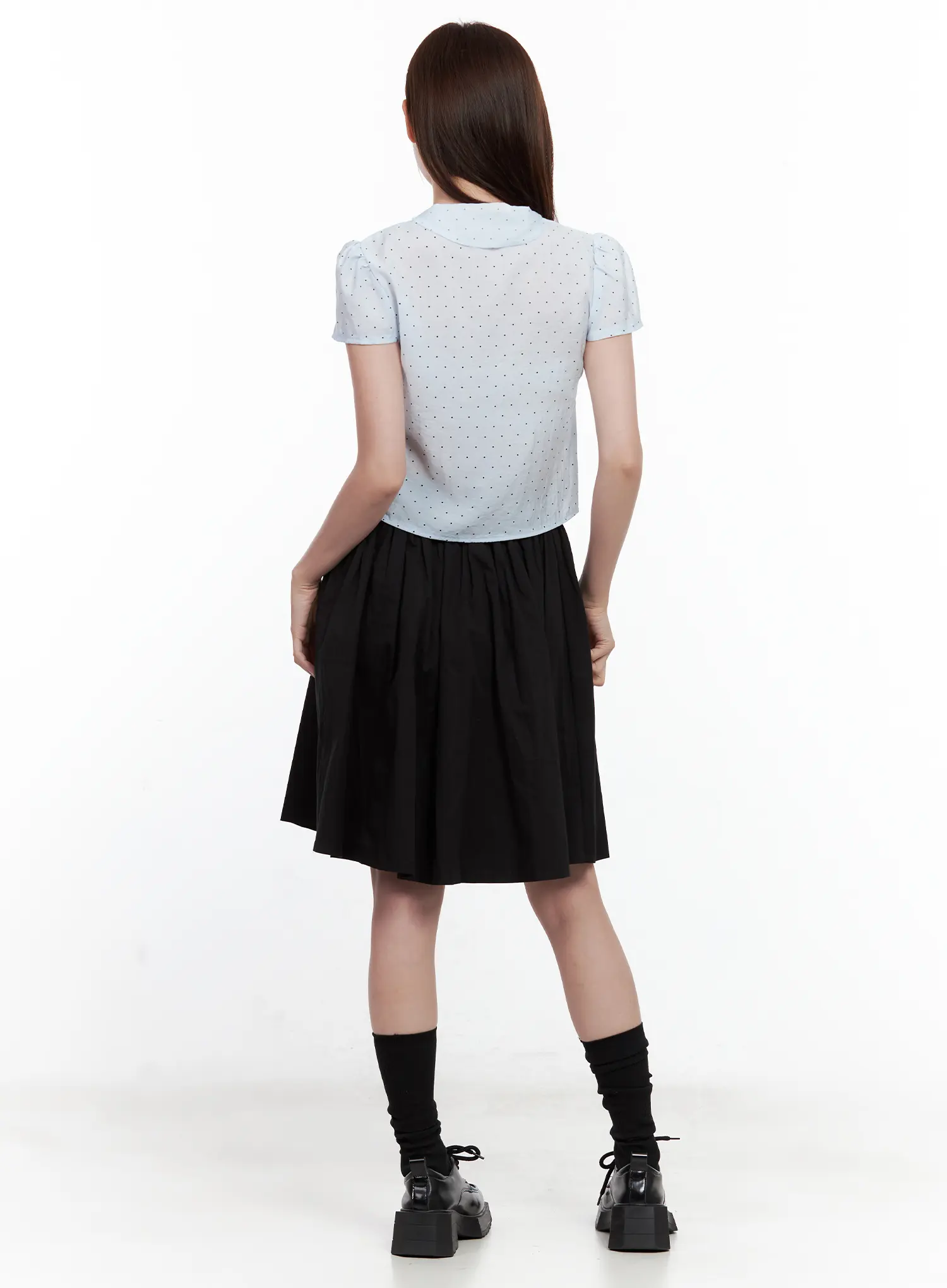 Classic Black Midi Skirt CL502 - Image 4