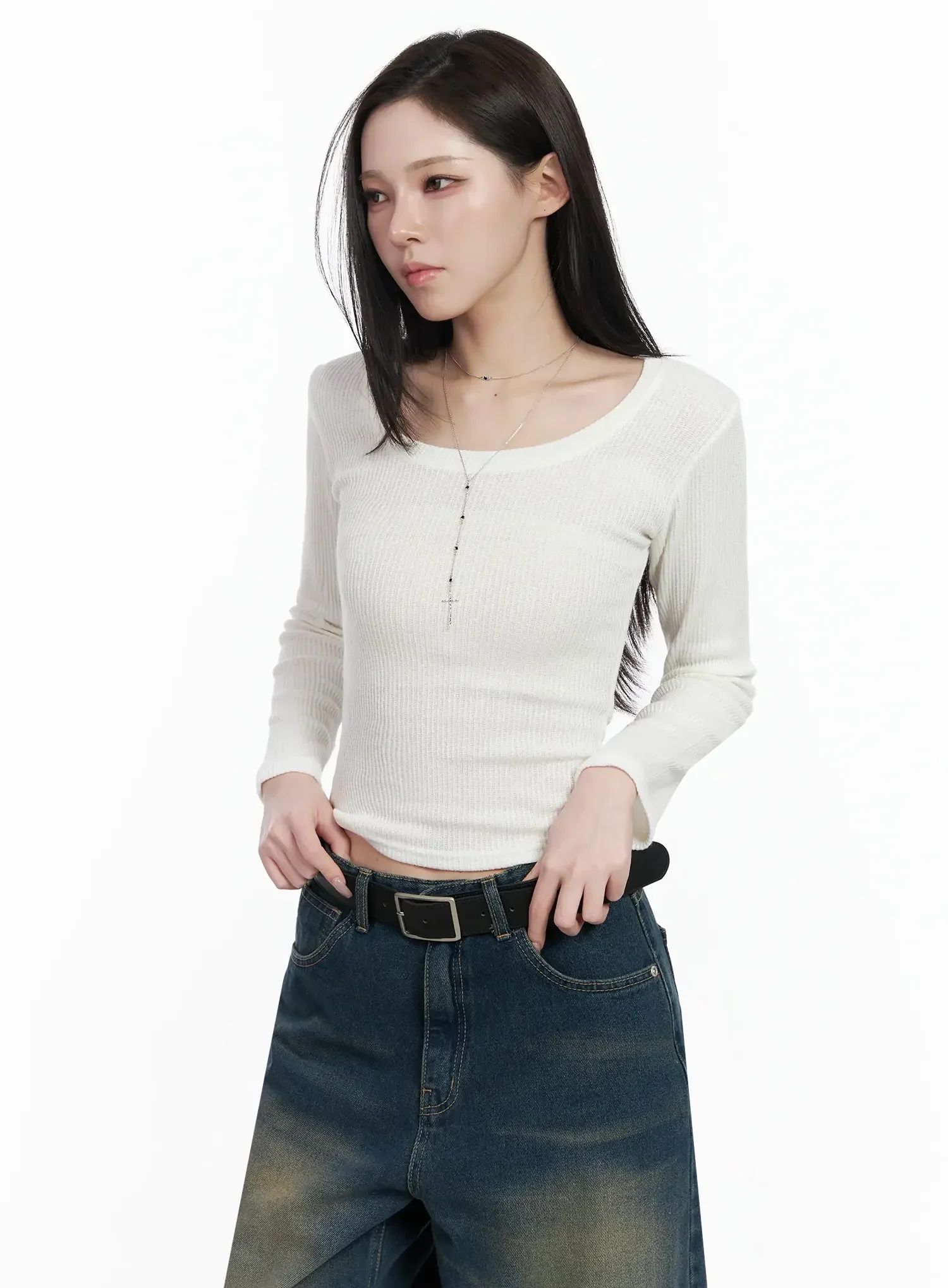 Classic Black Square Belt IF502 - Image 3