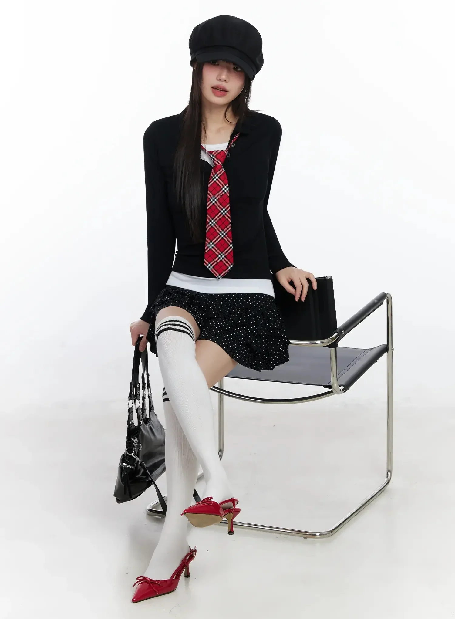 Classic Checkered Tie IF505 - Image 9