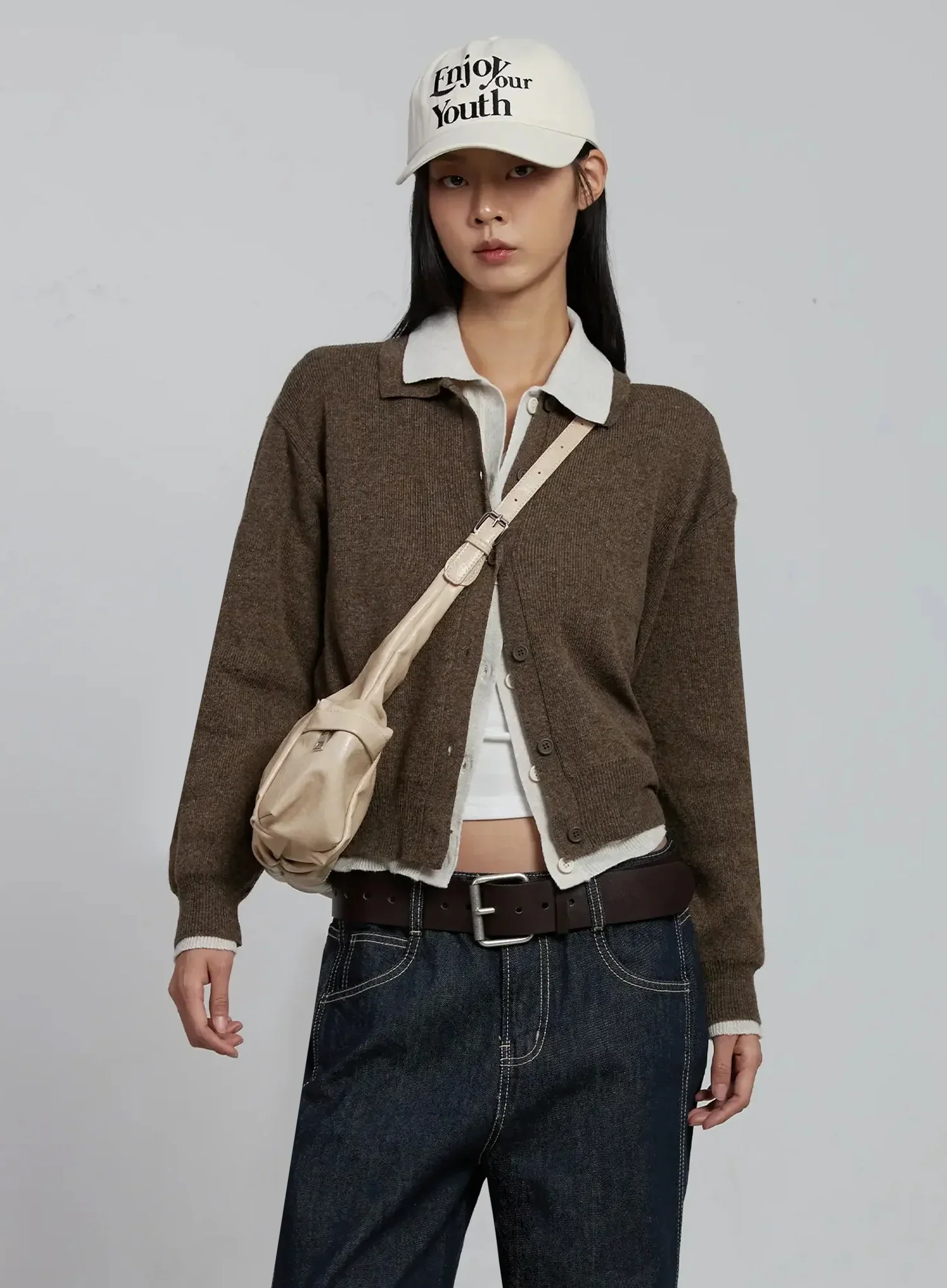 Classic Collar Knit Cardigan IM520