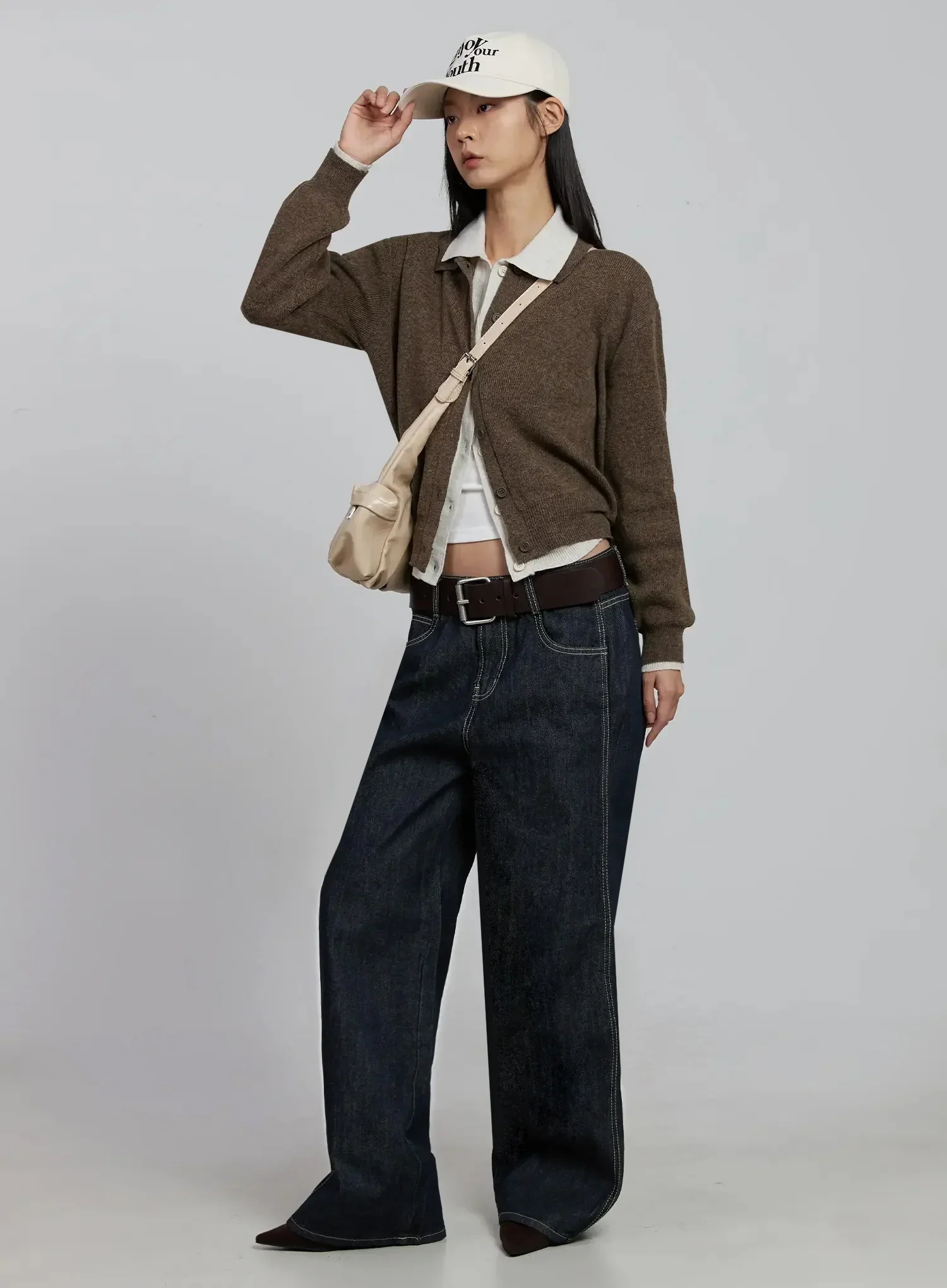 Classic Collar Knit Cardigan IM520 - Image 5