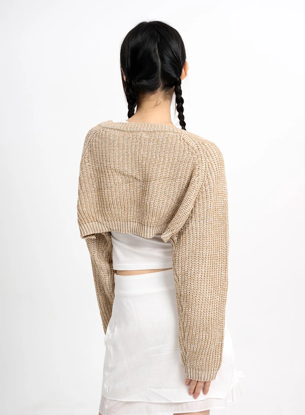 Classic Cropped Knit Bolero CM415 - Image 7