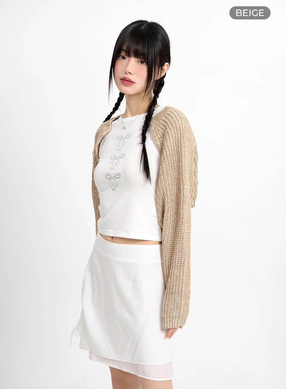 Classic Cropped Knit Bolero CM415 - Image 8