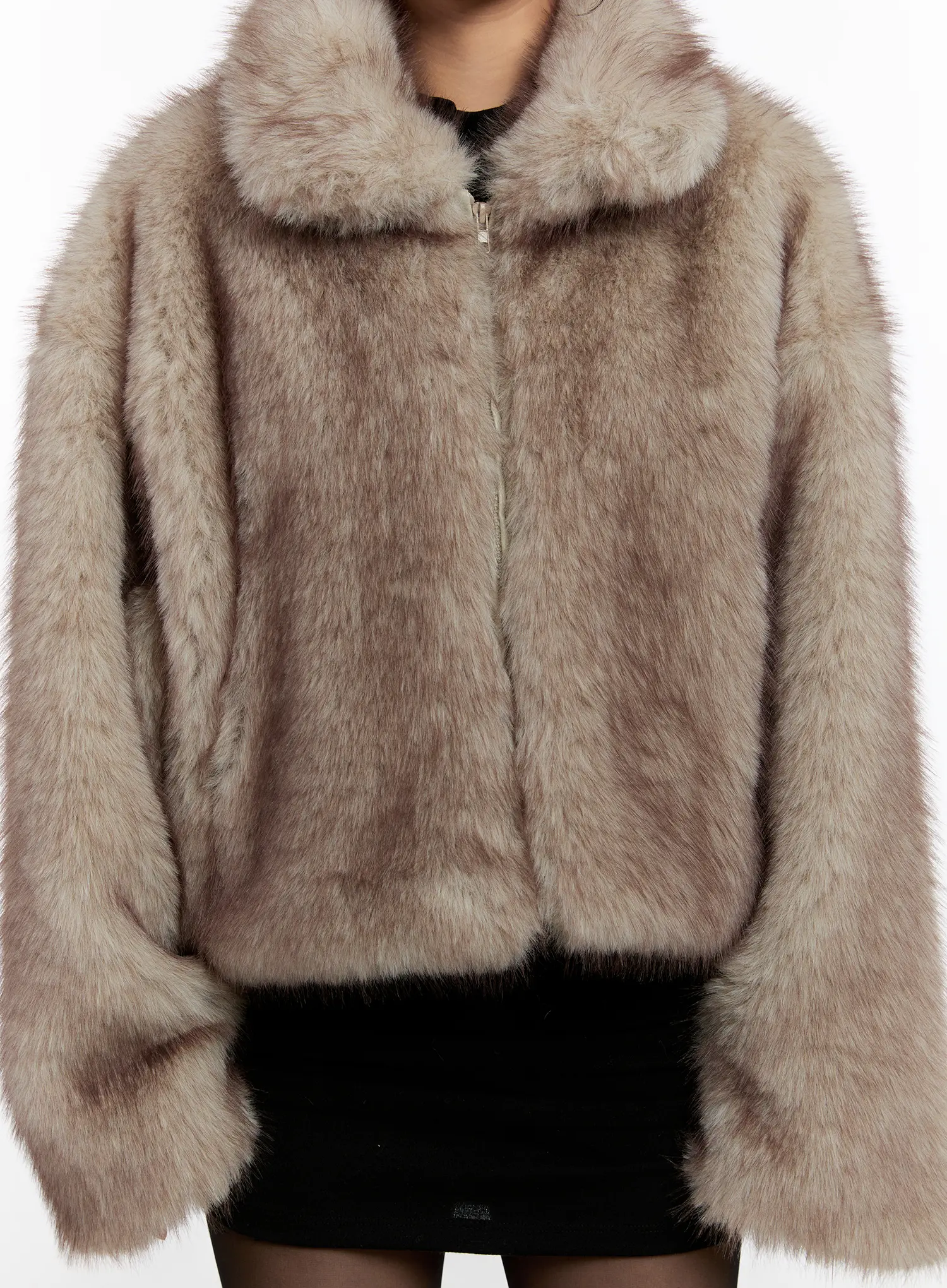 Classic Faux Fur Jacket CN527 - Image 4