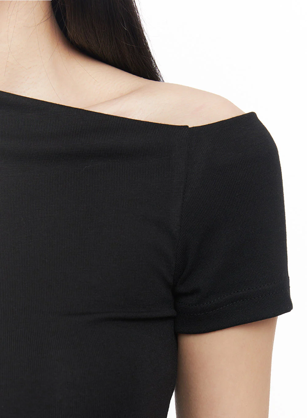 Classic One-Shoulder Crop Top IY516 - Image 3