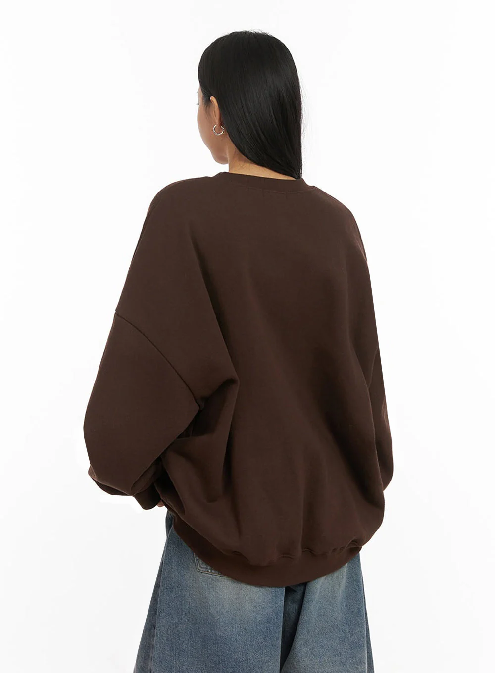 Classic Oversized Crew Neck IJ503 - Image 7