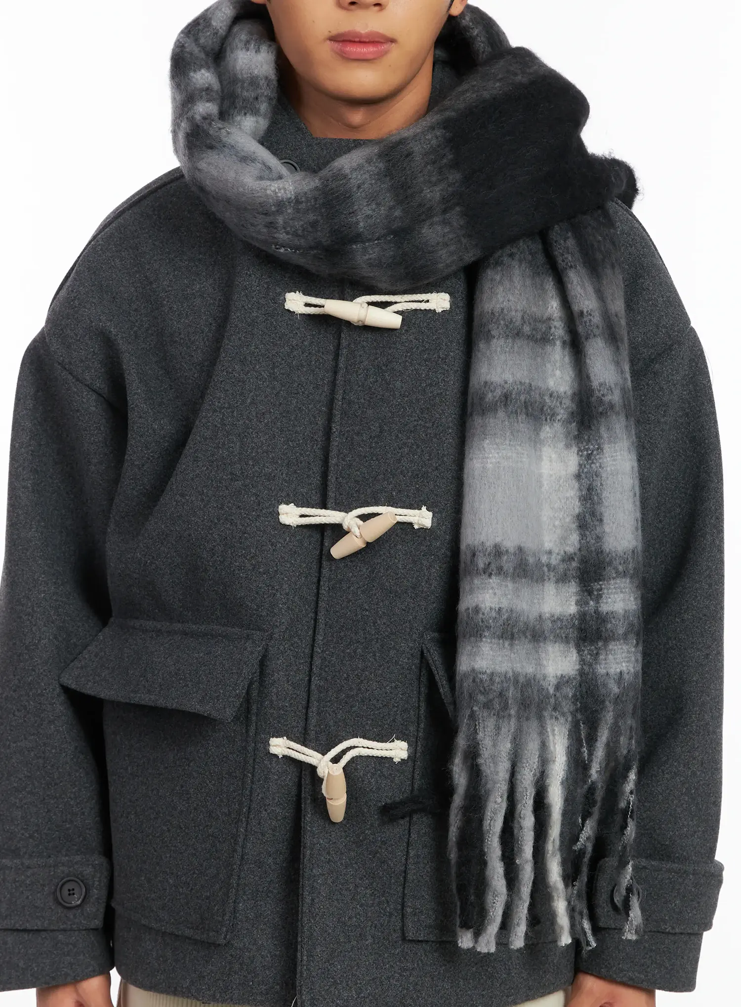 Classic Plaid Wool Scarf ID511
