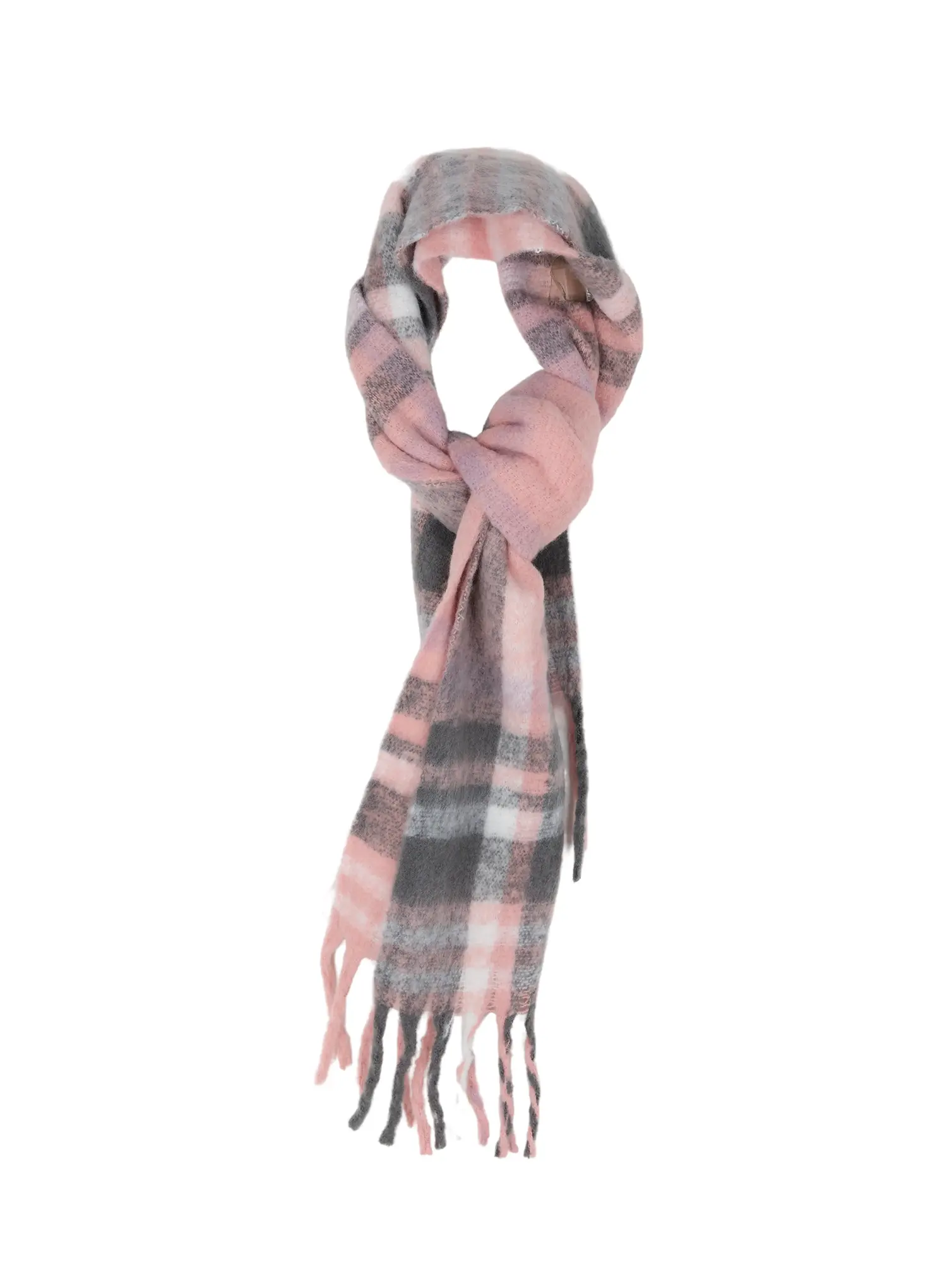 Classic Plaid Wool Scarf ID511 - Image 7