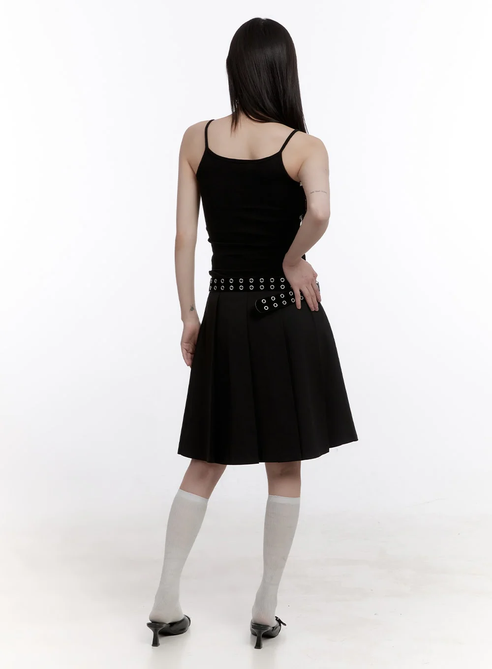 Classic Pleated Midi Skirt CF512 - Image 4