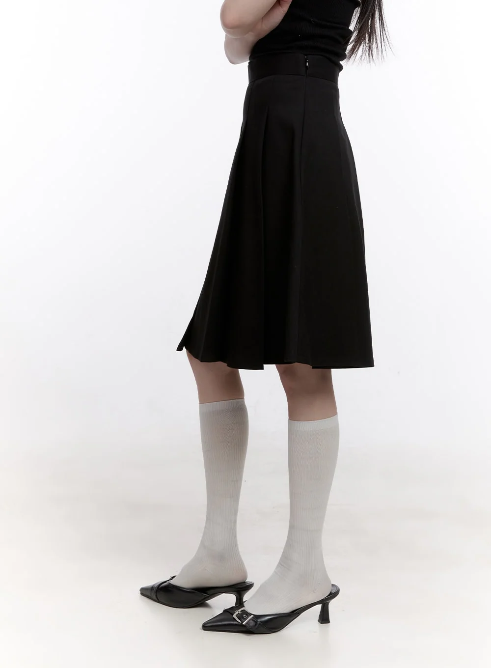 Classic Pleated Midi Skirt CF512 - Image 5
