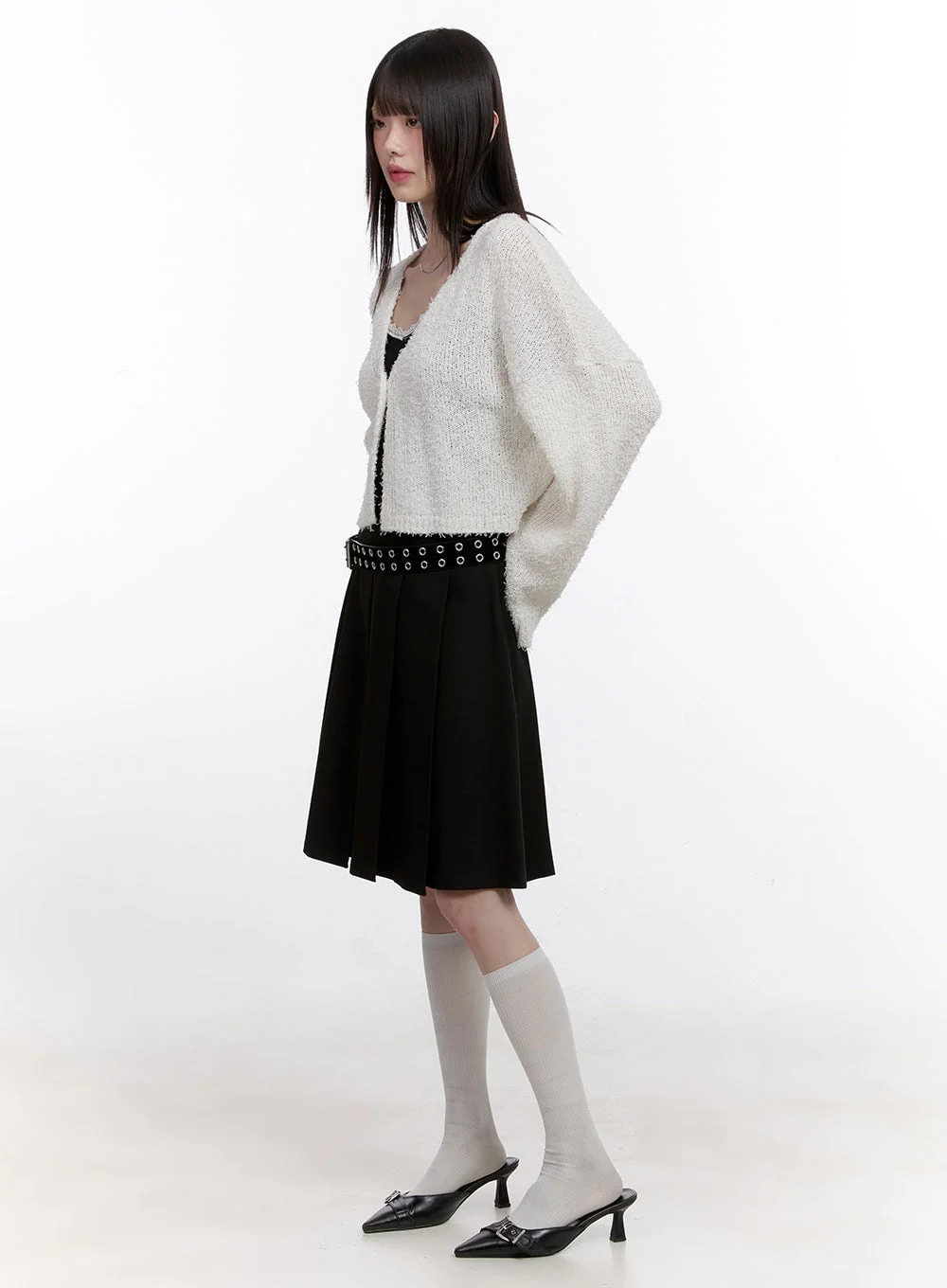 Classic Pleated Midi Skirt CF512 - Image 7