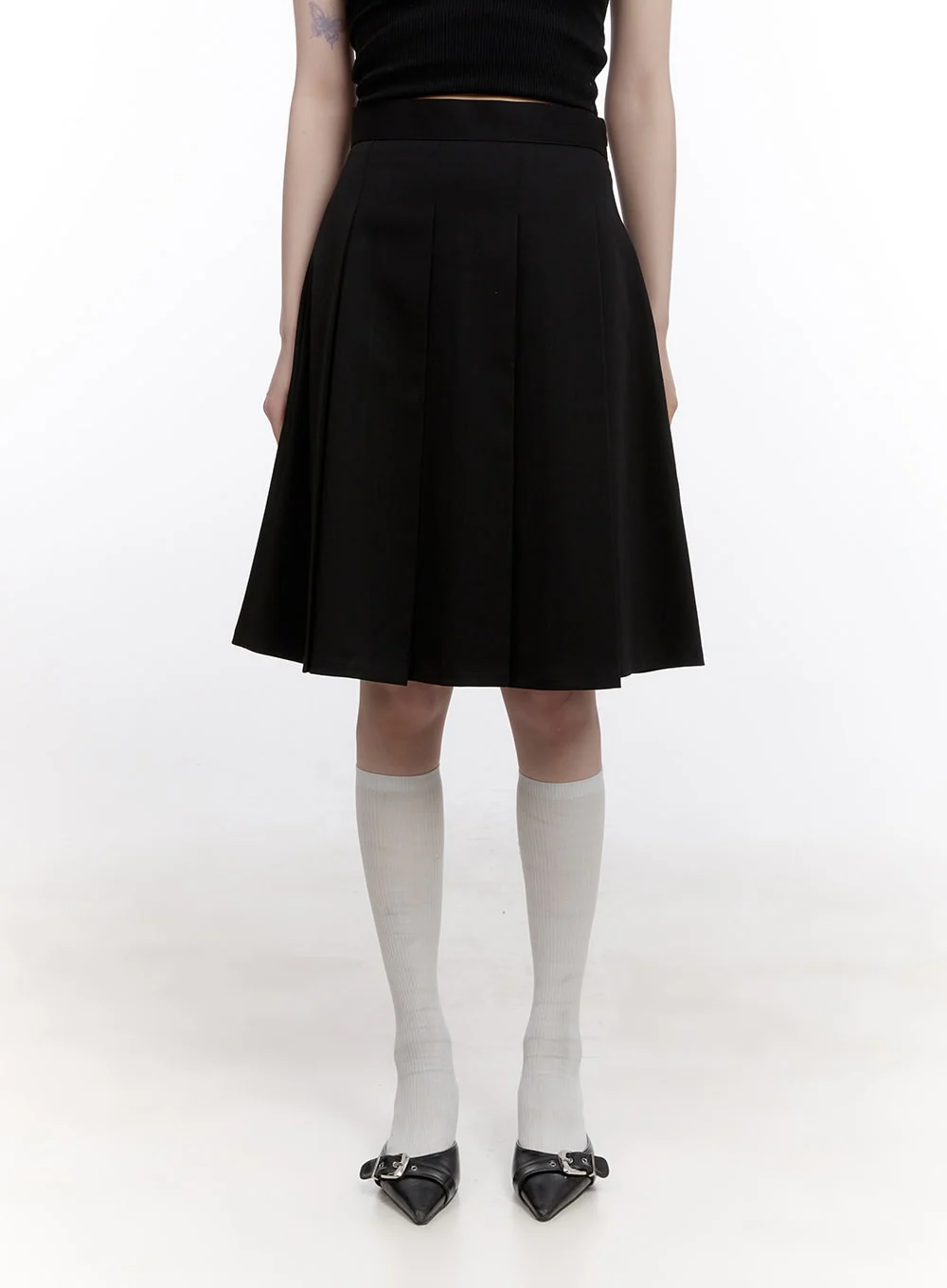 Classic Pleated Midi Skirt CF512 - Image 9