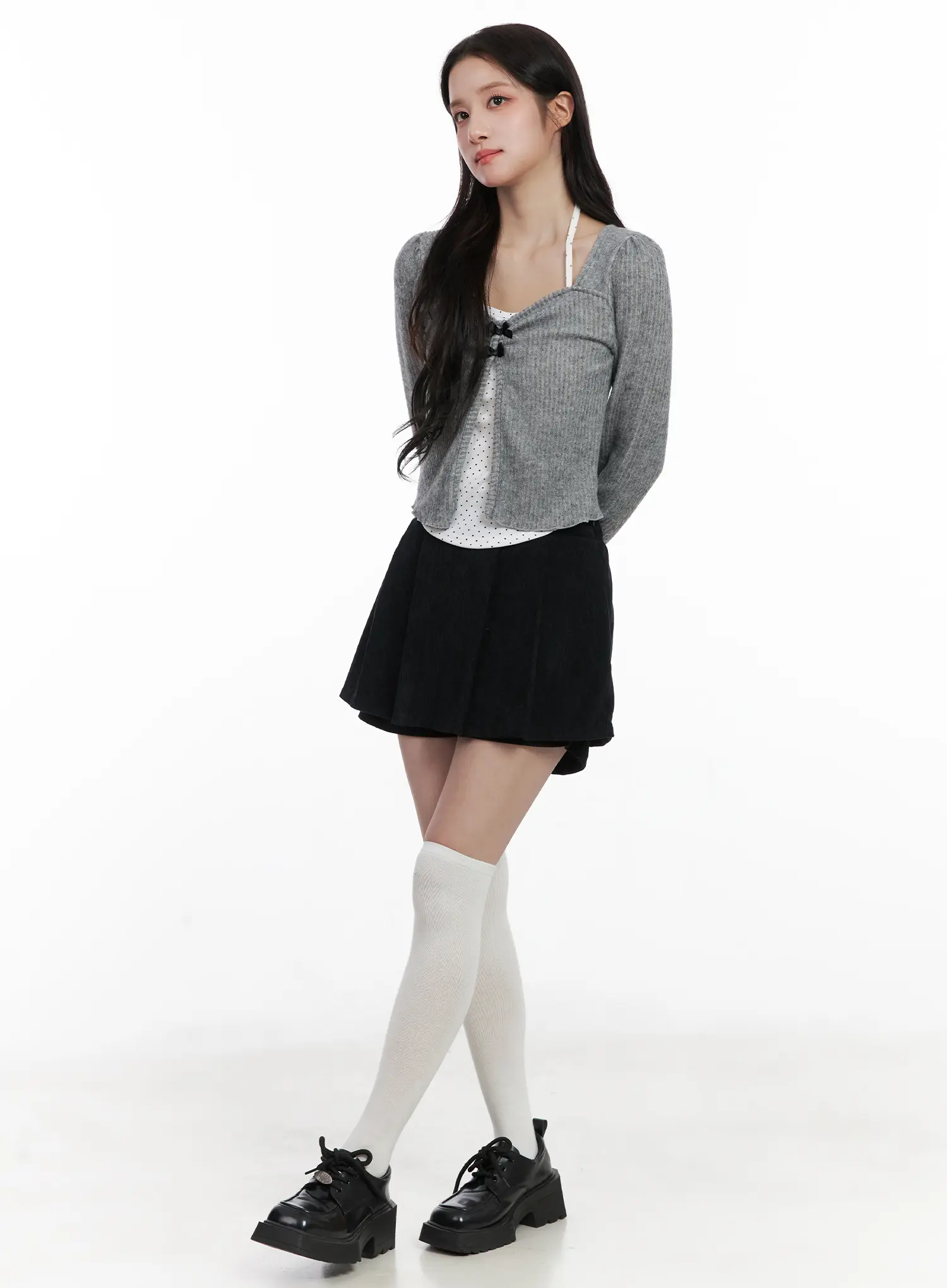 Classic Pleated Mini Skirt CN527 - Image 3
