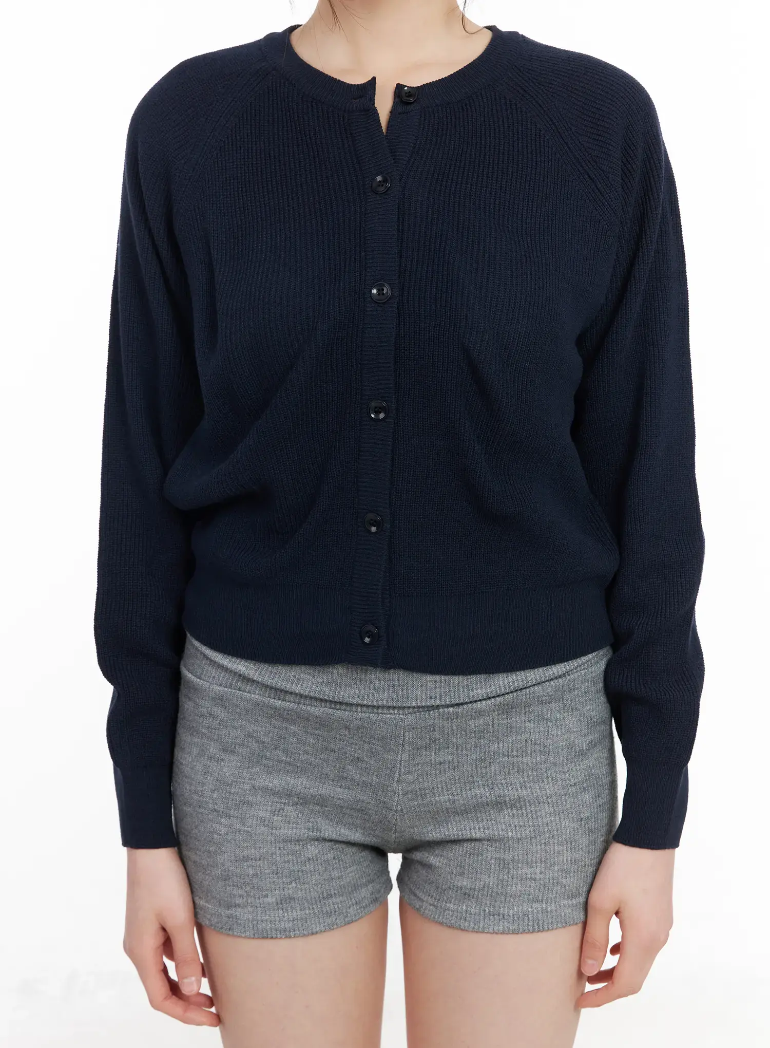 Classic Round Button-Up Cardigan CM513 - Image 8