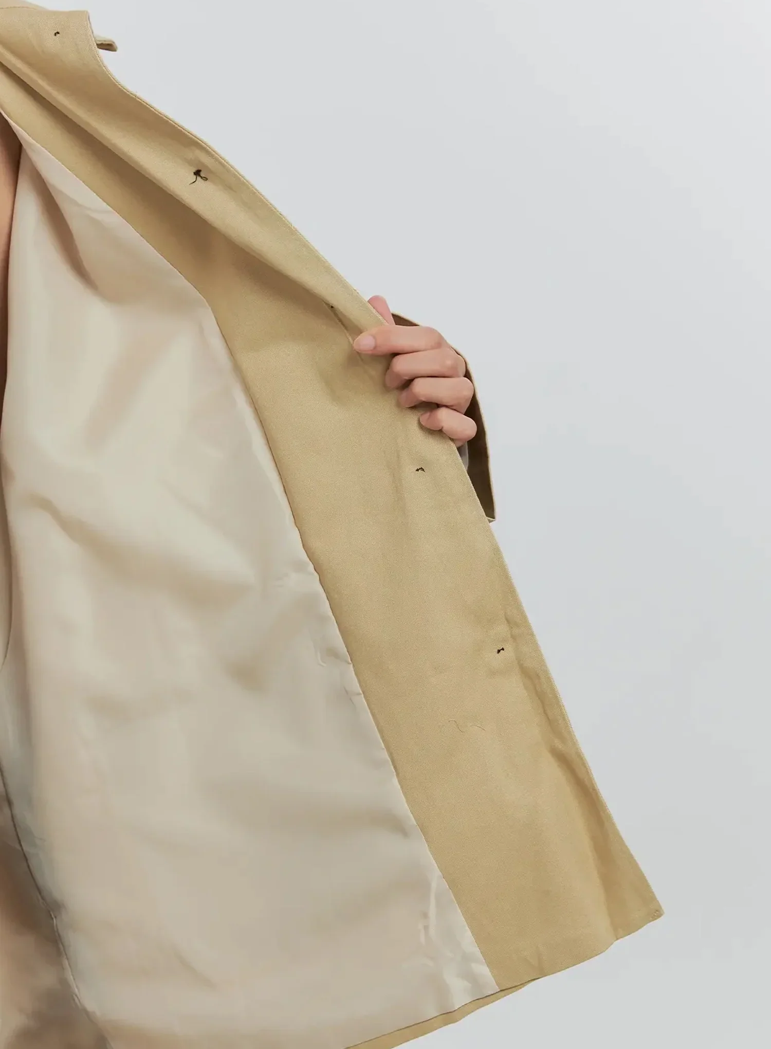 Classic Short Trench Jacket IS516 - Image 6