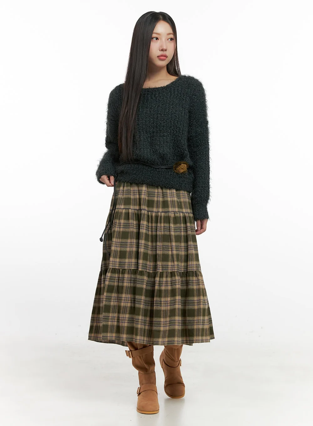 Classic Solid Long Sleeve Sweater IN415 - Image 11