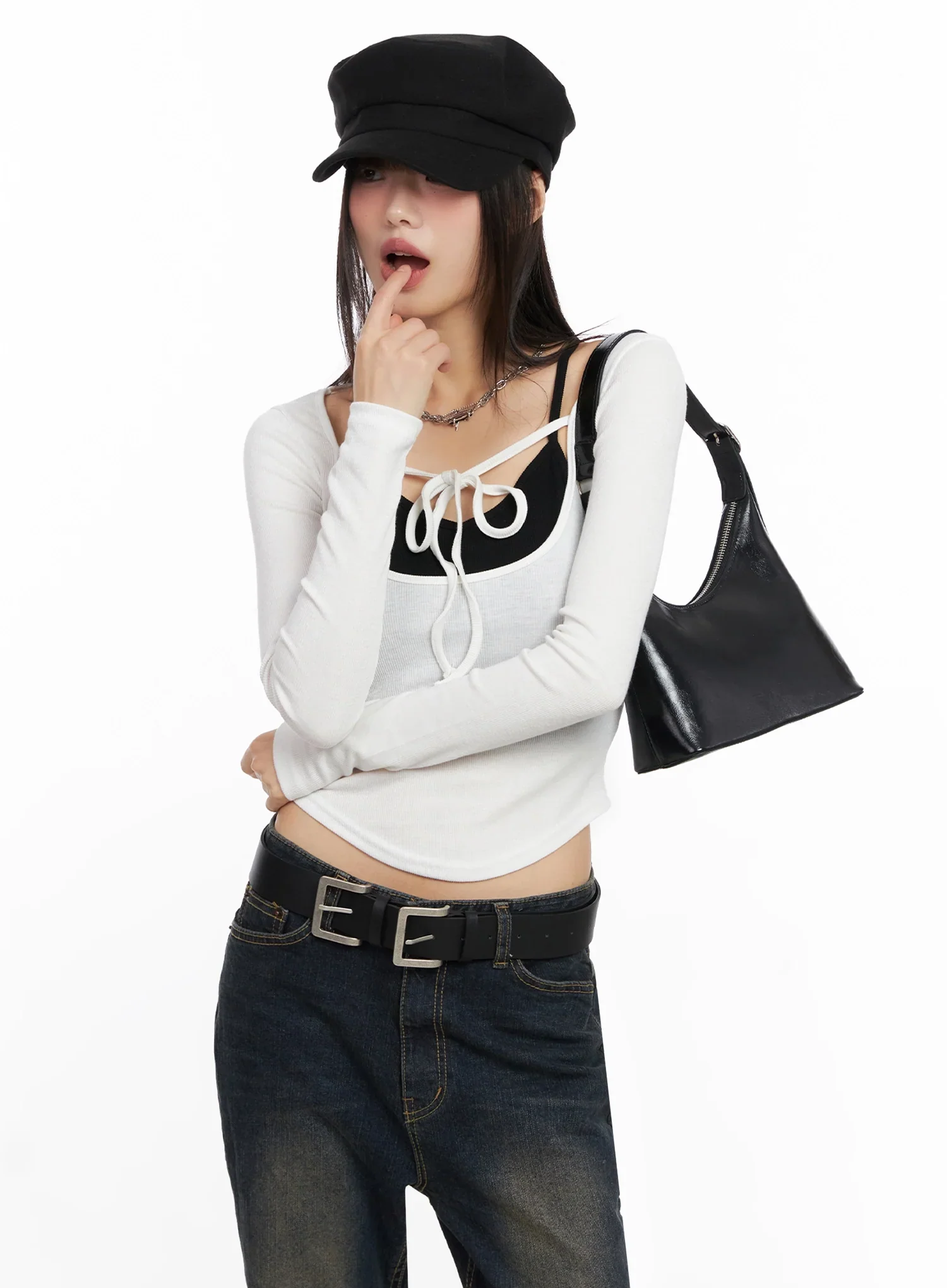 Classic Square Shoulder Bag IN503 - Image 2