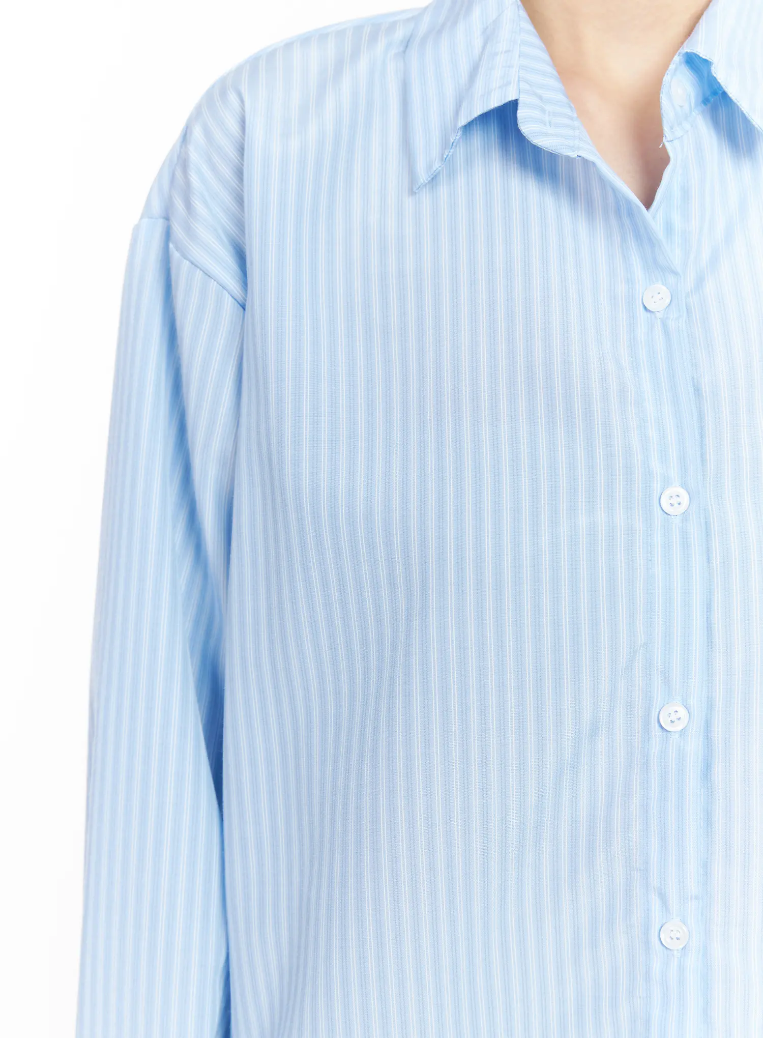 Classic Striped Button-Up Shirt CM516 - Image 4