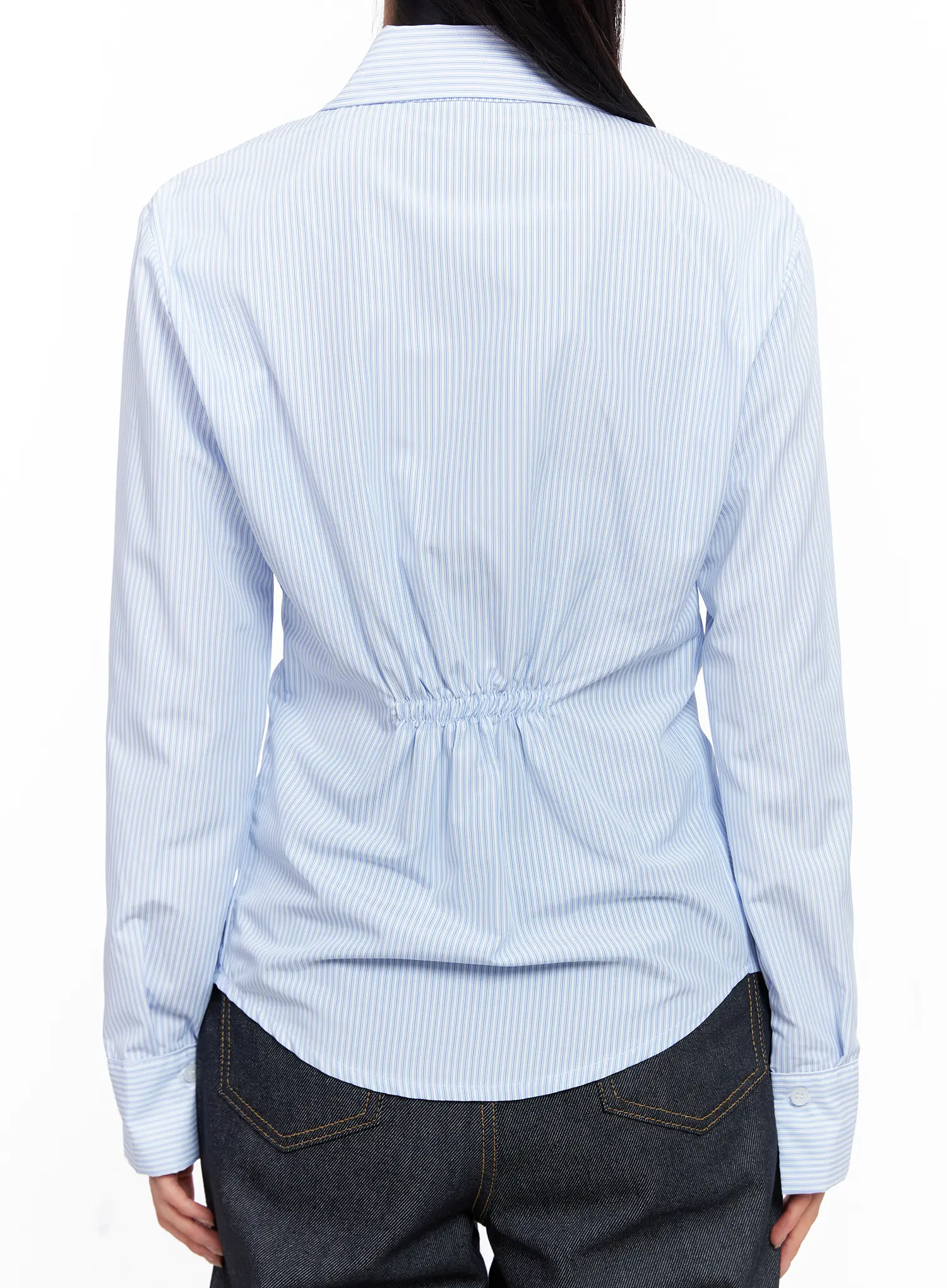Classic Striped Button-Up Shirt CS519 - Image 6