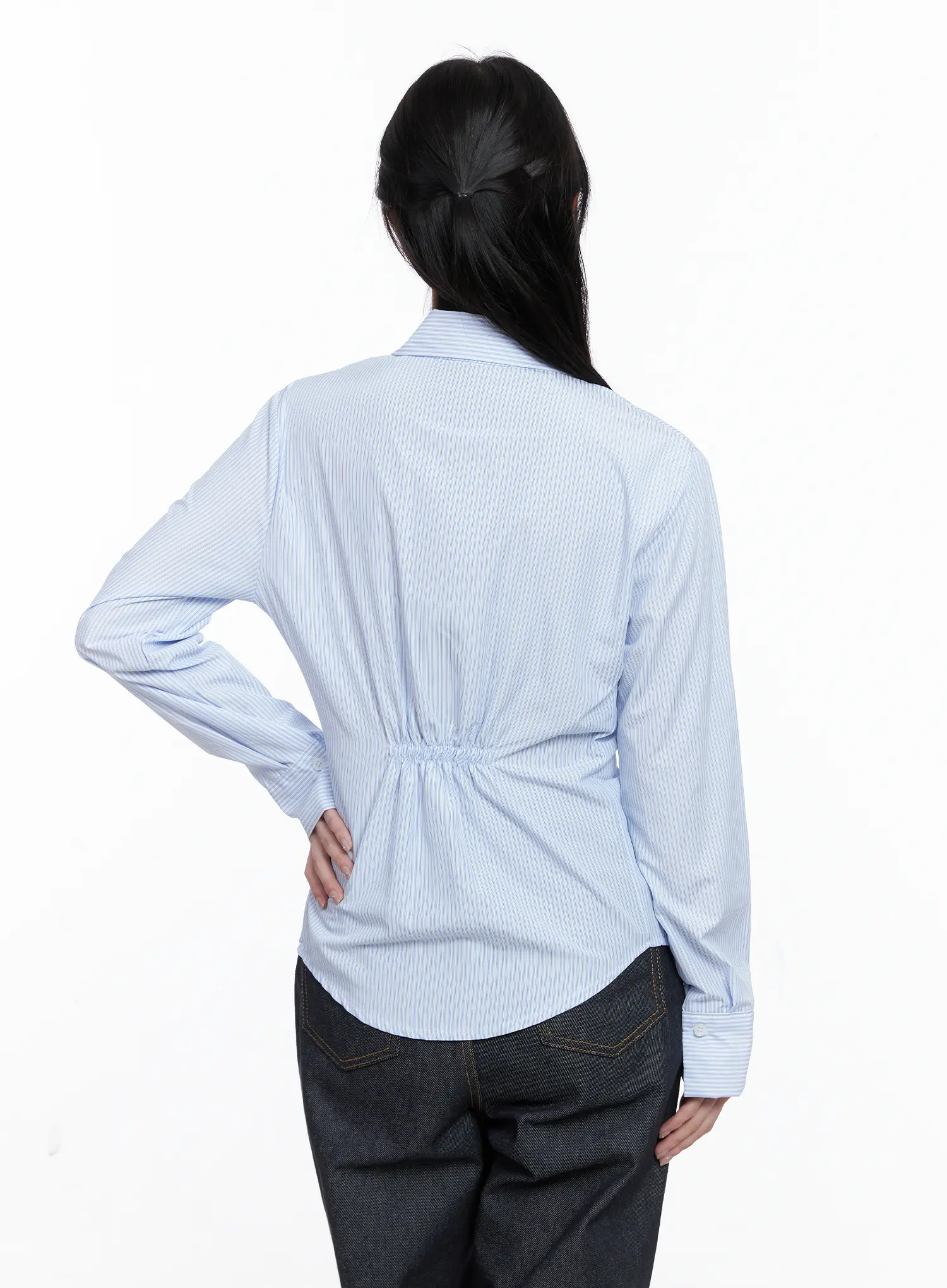 Classic Striped Button-Up Shirt CS519 - Image 7