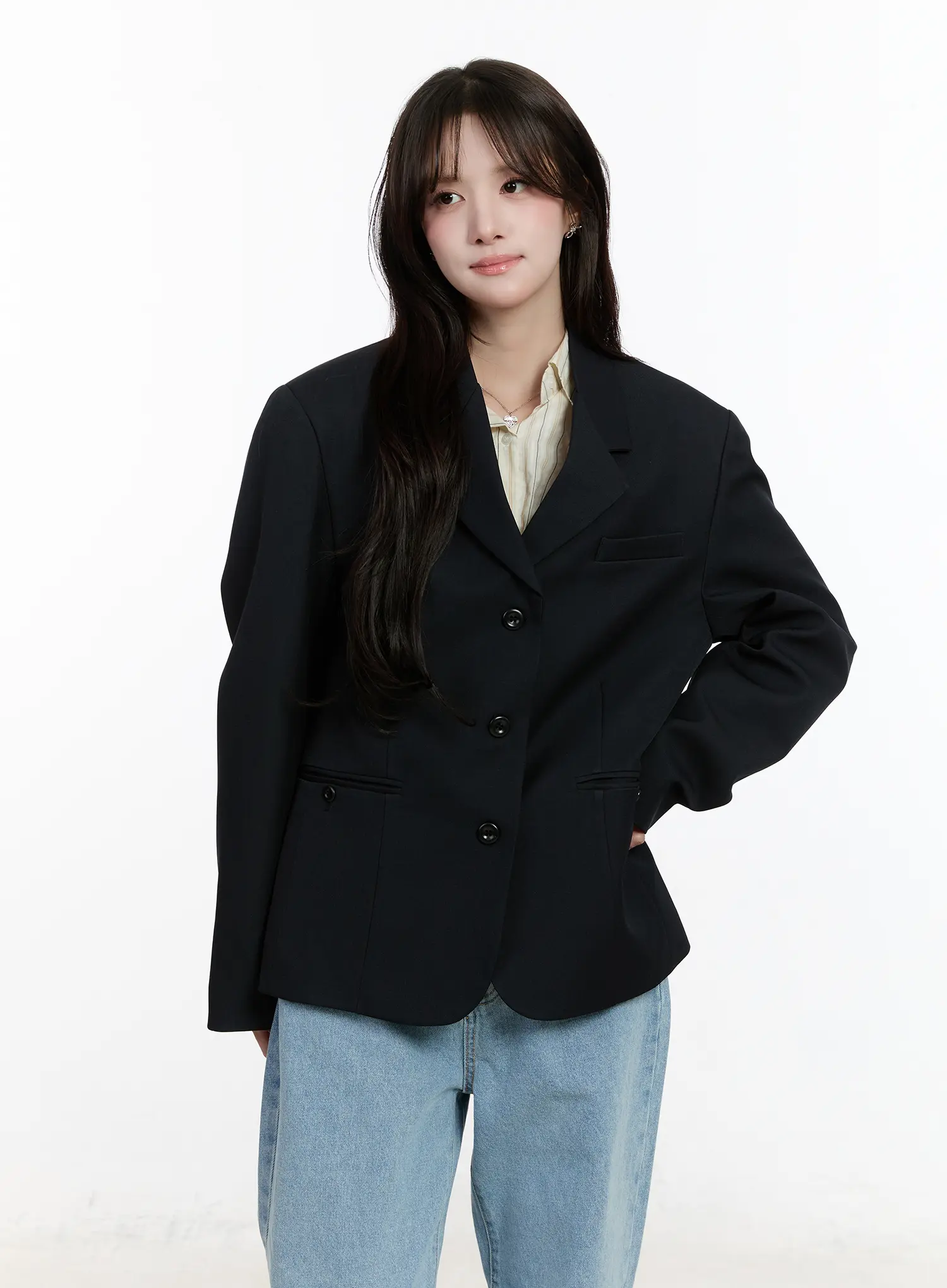 Classic Tailored Blazer CM510 - Image 6