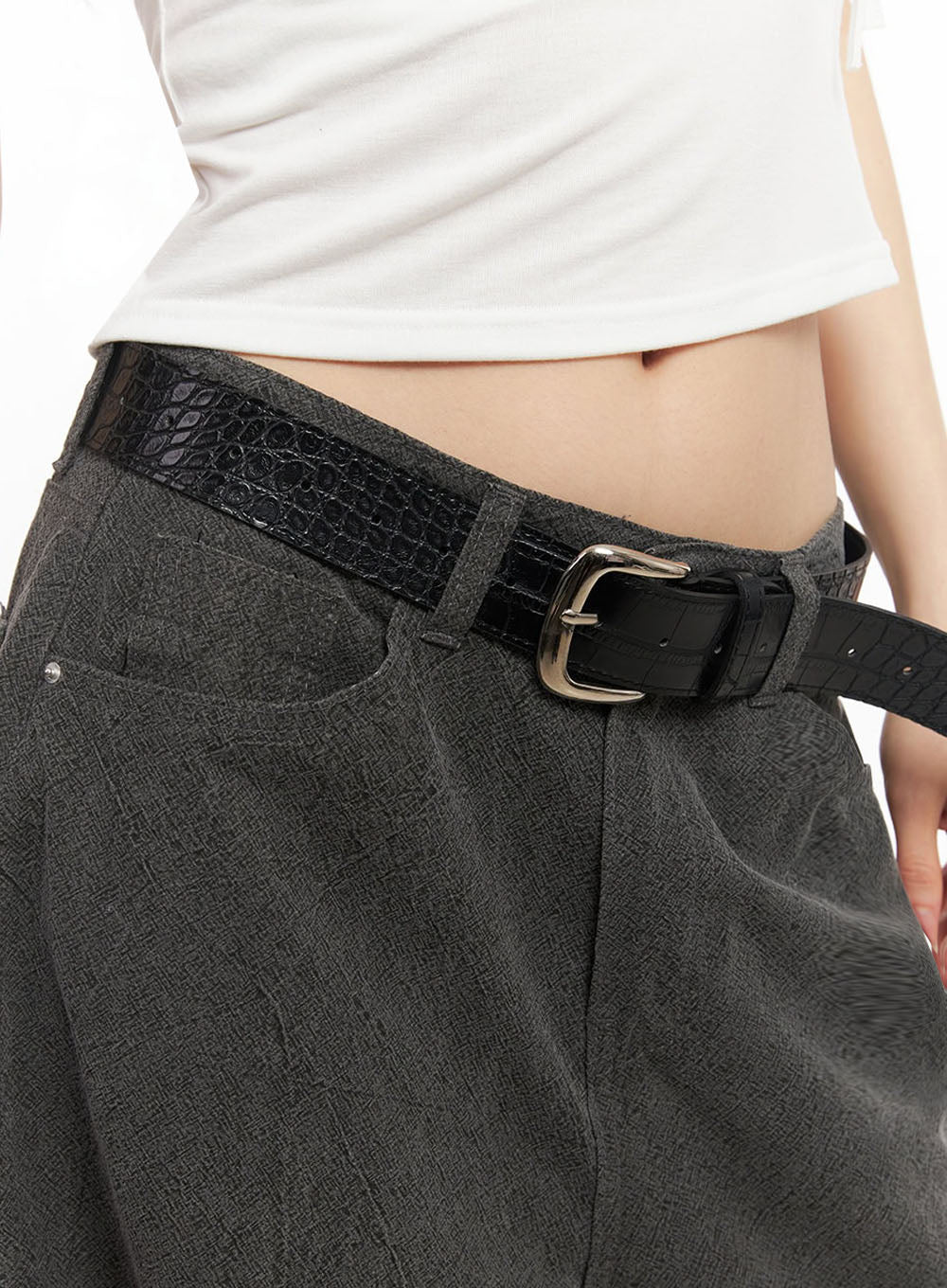 Classy Textured Buckle Belt IY529 - Image 4