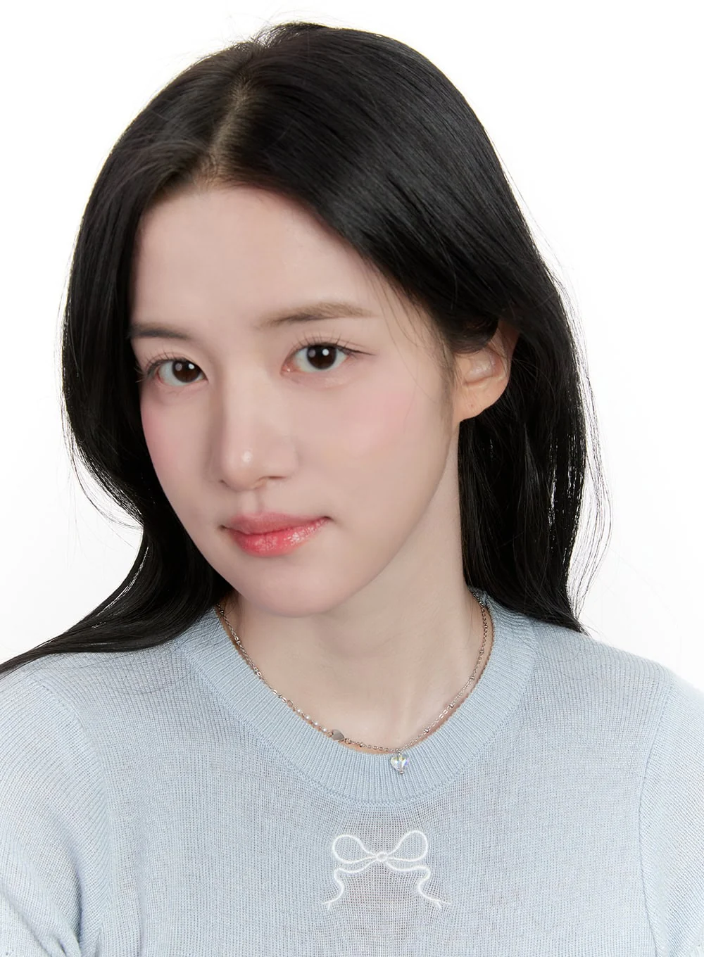 Clear Heart Necklace CF528 - Image 3