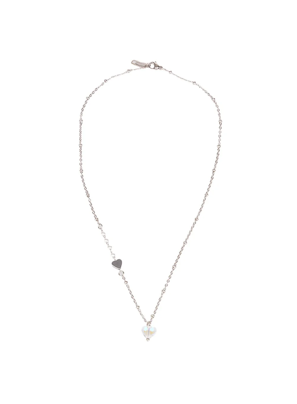 Clear Heart Necklace CF528 - Image 6