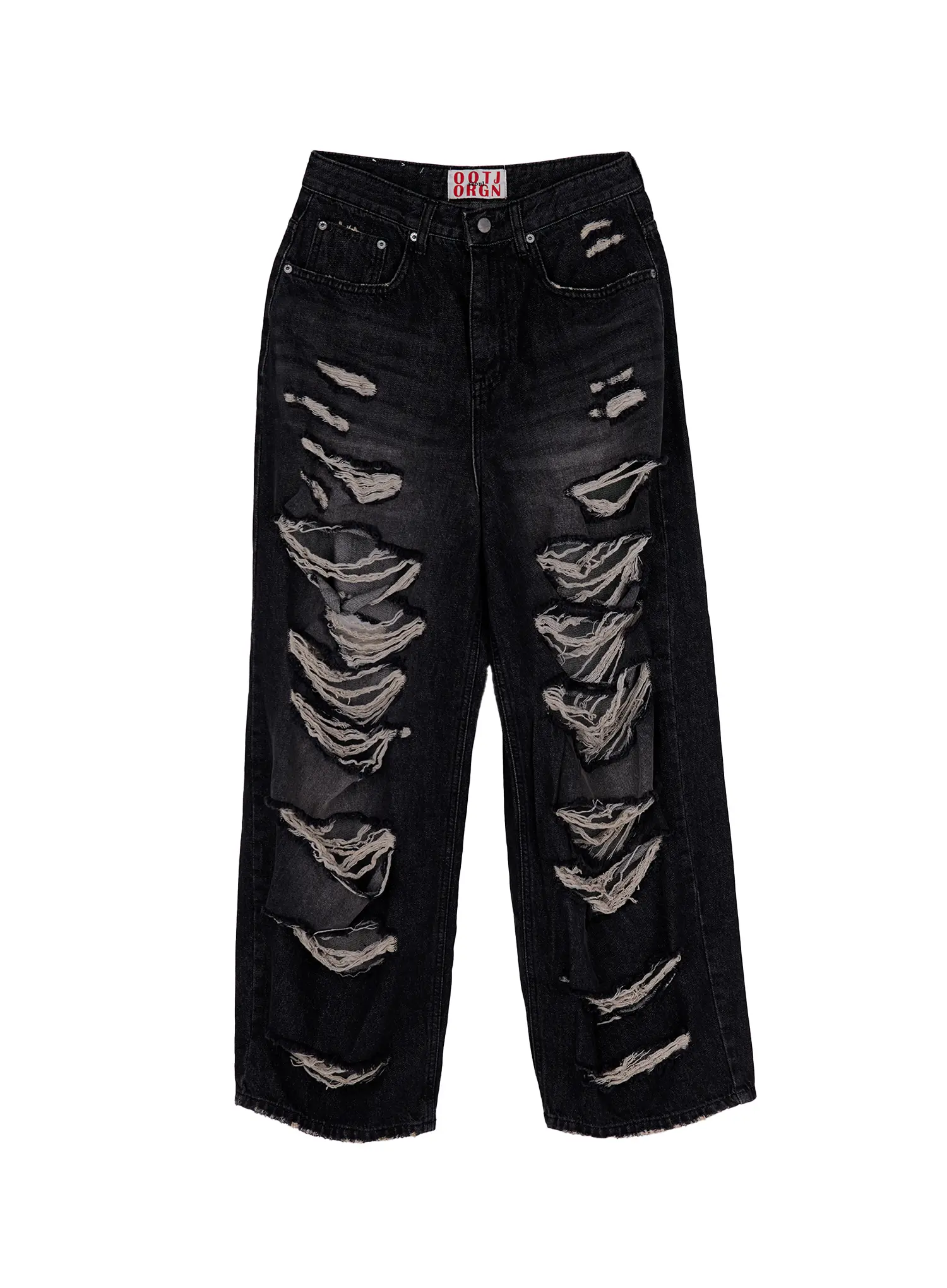 Clementine Distressed Wide Leg Jeans CA528 - Image 10