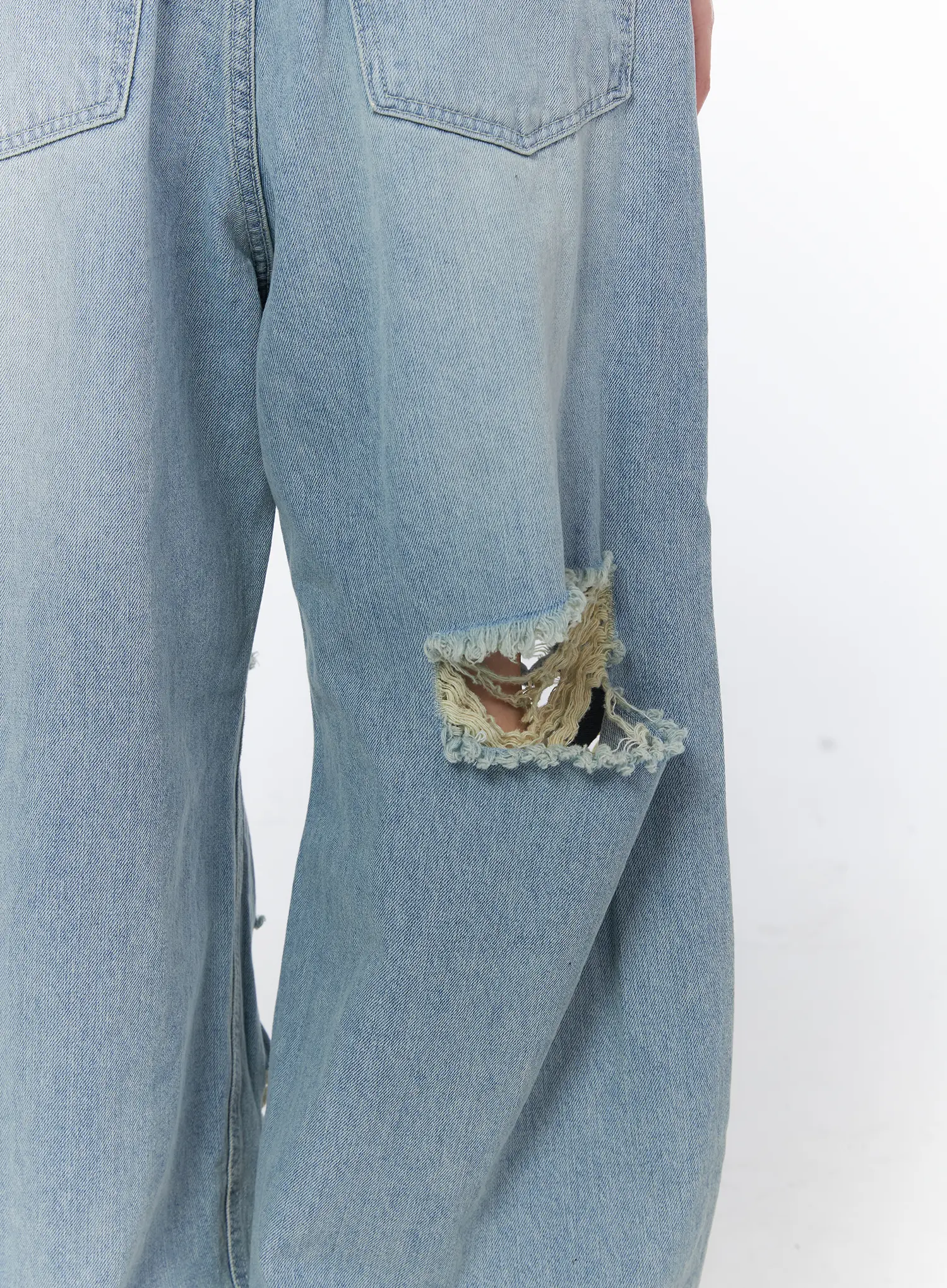 Clementine Distressed Wide Leg Jeans CA528 - Image 6