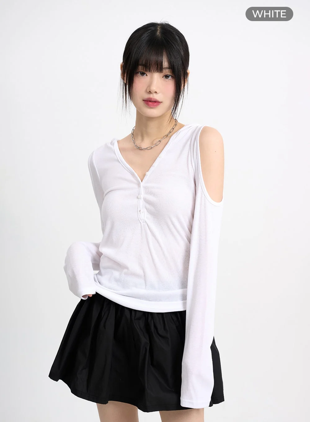 Cold Shoulder Hoodie CM415 - Image 9