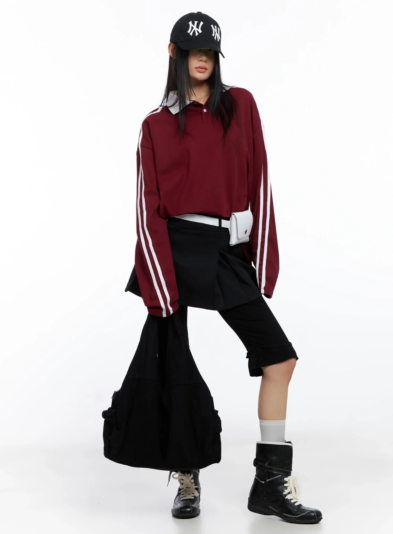 Collar Oversized Top IO516 - Image 3