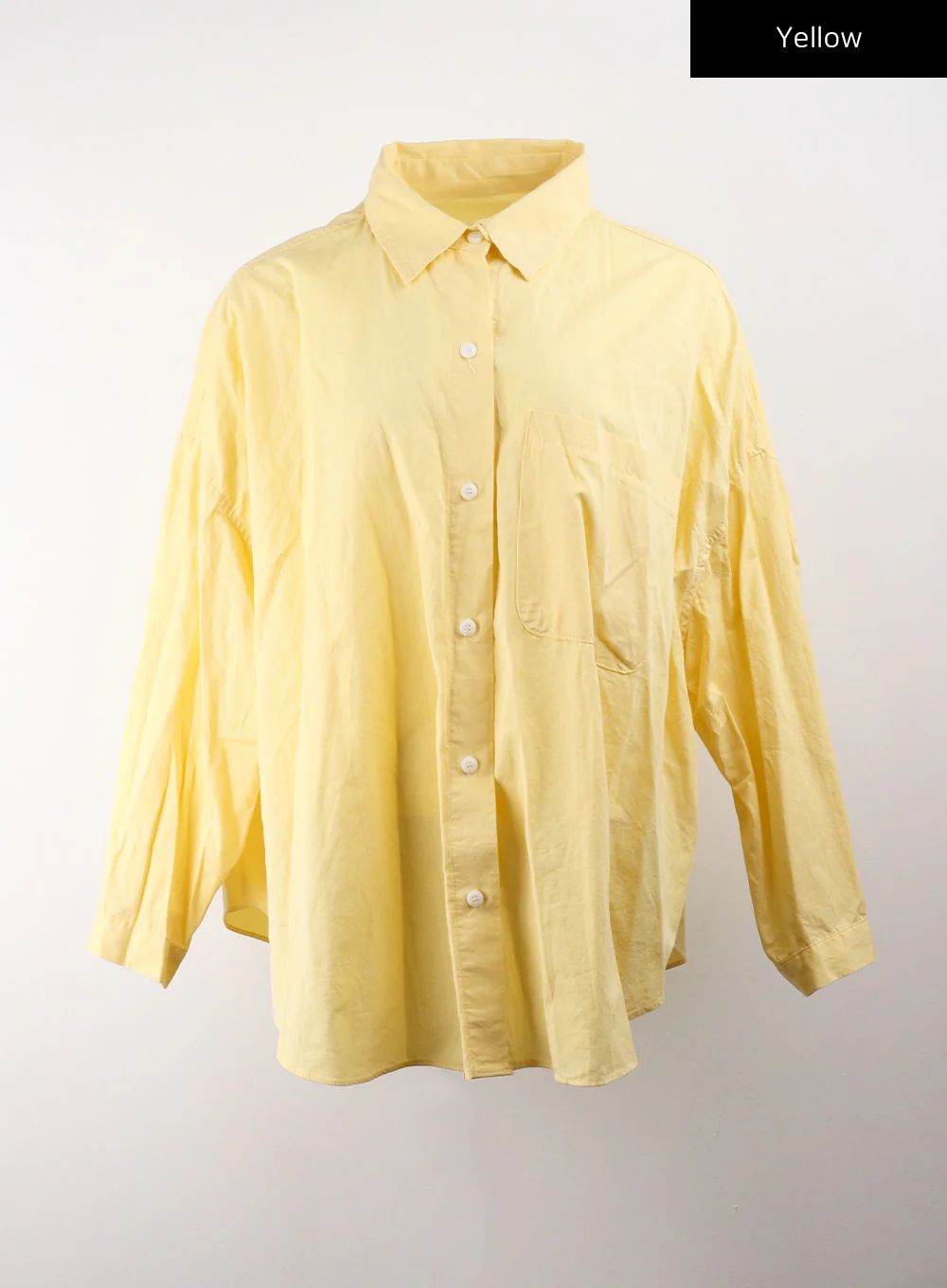 Collar Solid Button Long Sleeve Blouse CJ405 - Image 11