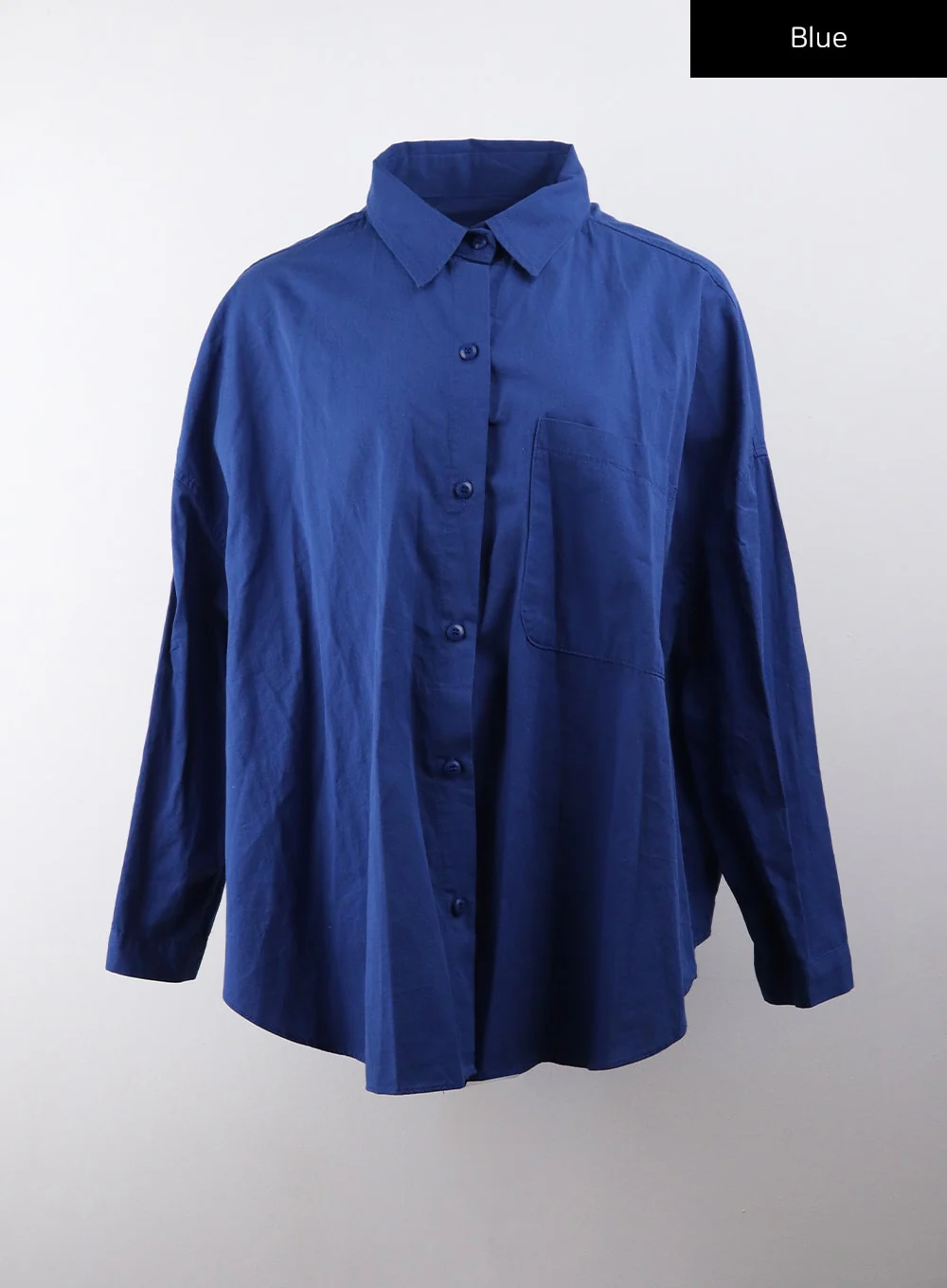 Collar Solid Button Long Sleeve Blouse CJ405 - Image 12